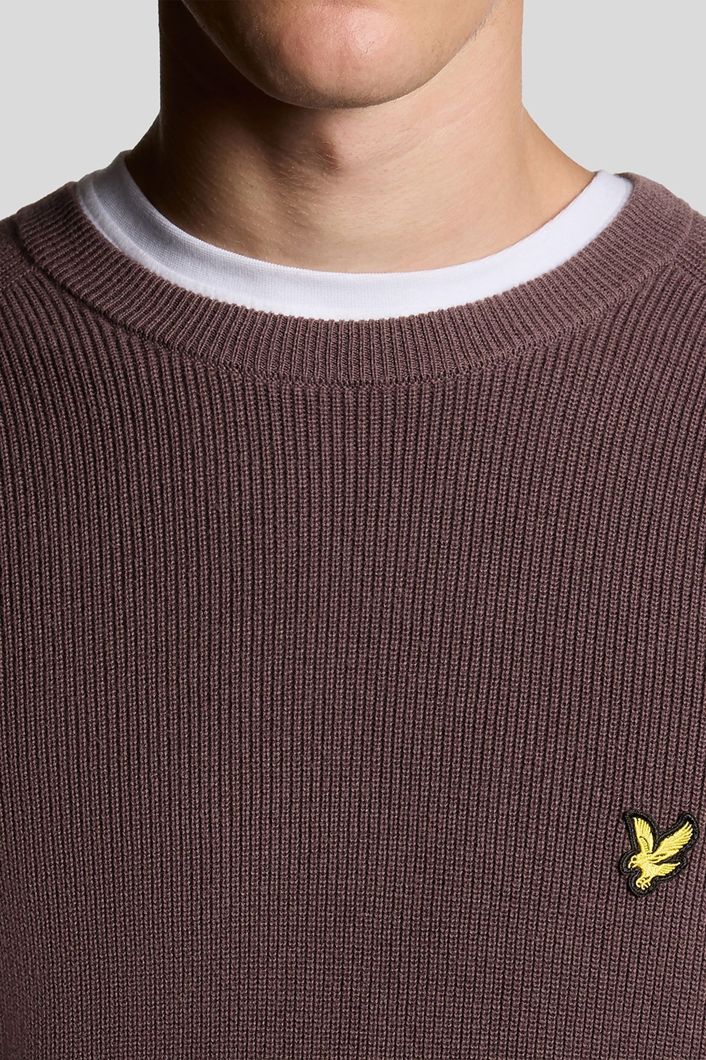 ENGINEERED RIB CREW NECK ESPRESSO 5
