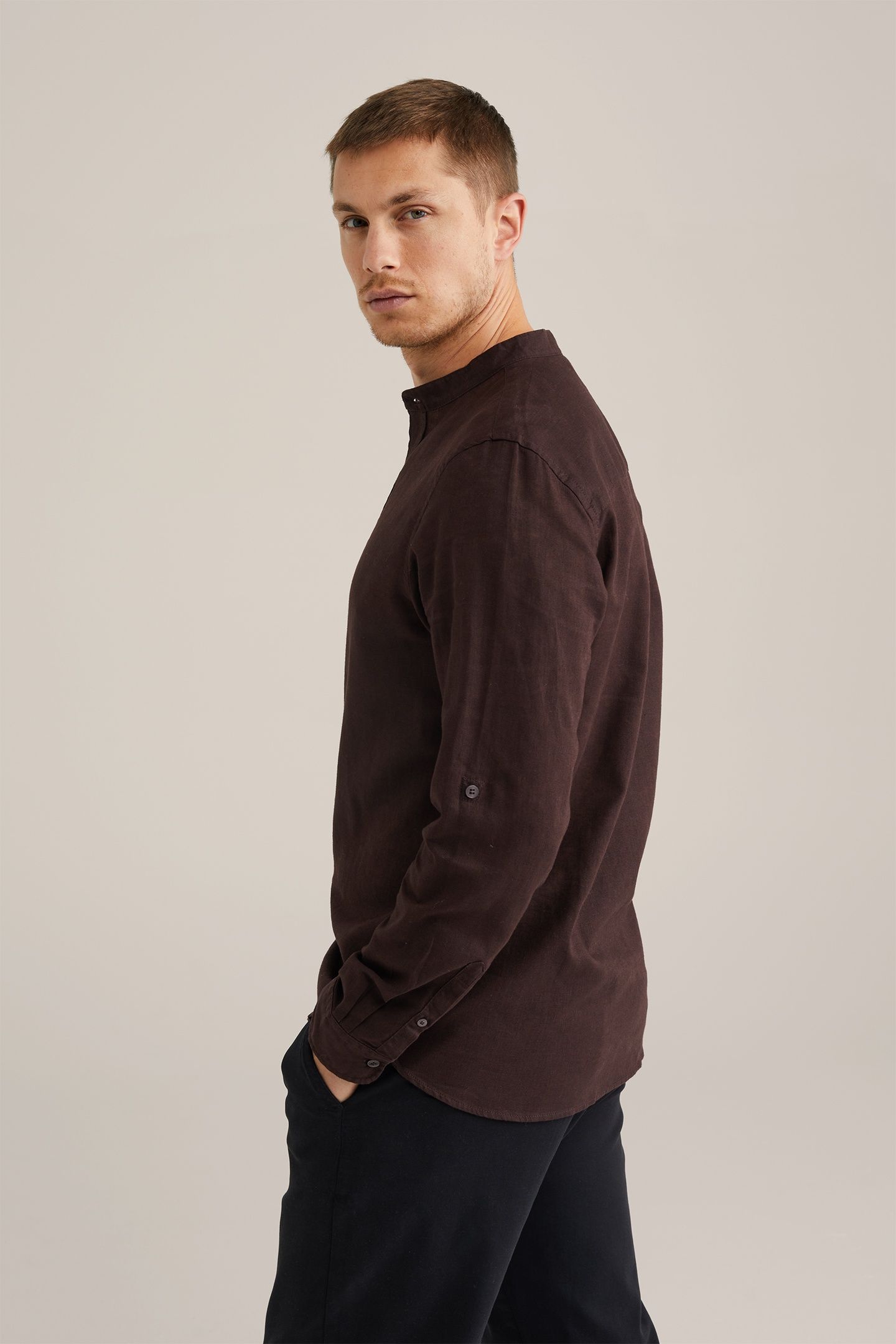 SHIRT DARK BROWN 2