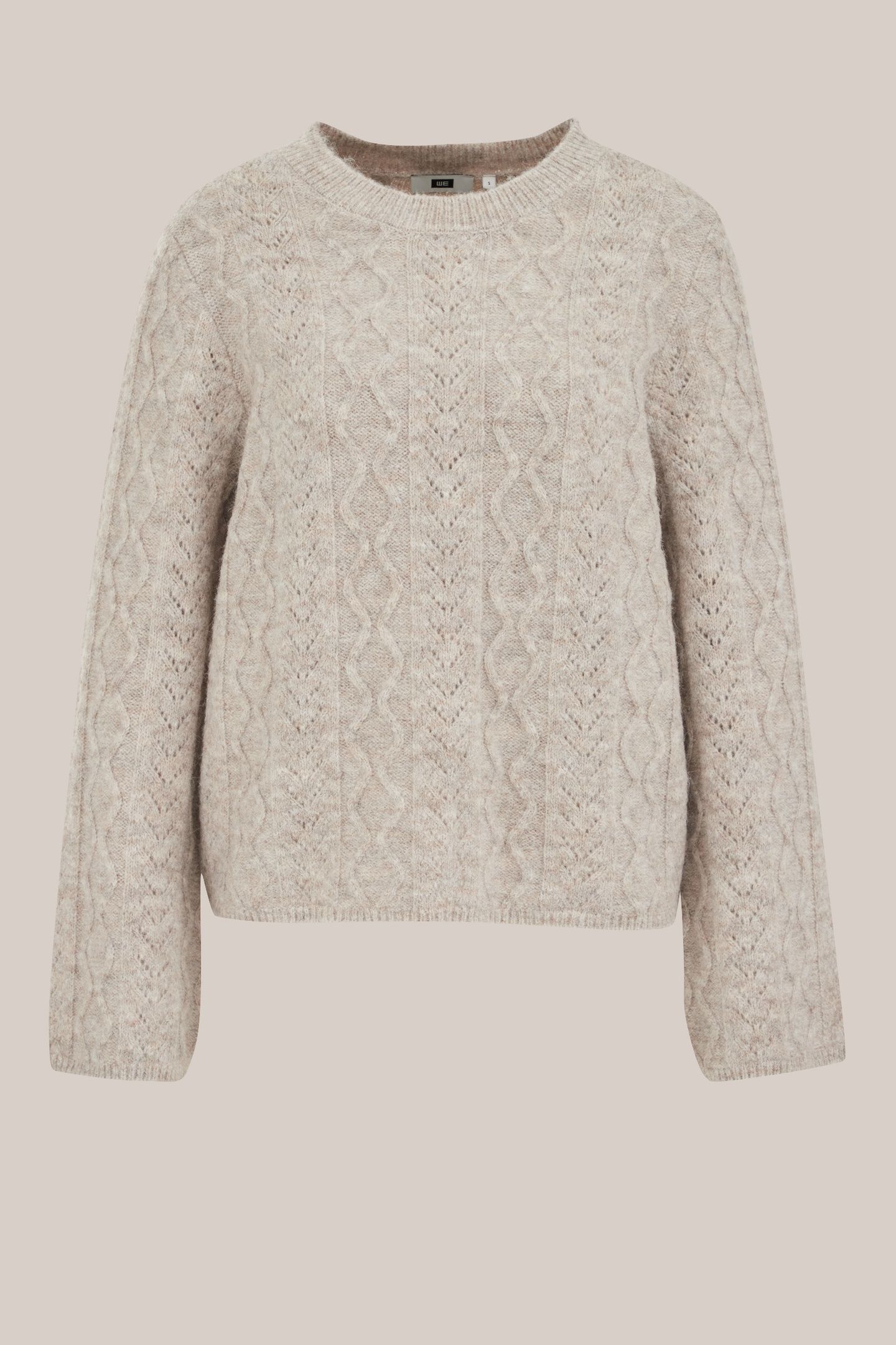 KNITTED PULLOVER GREIGE 4