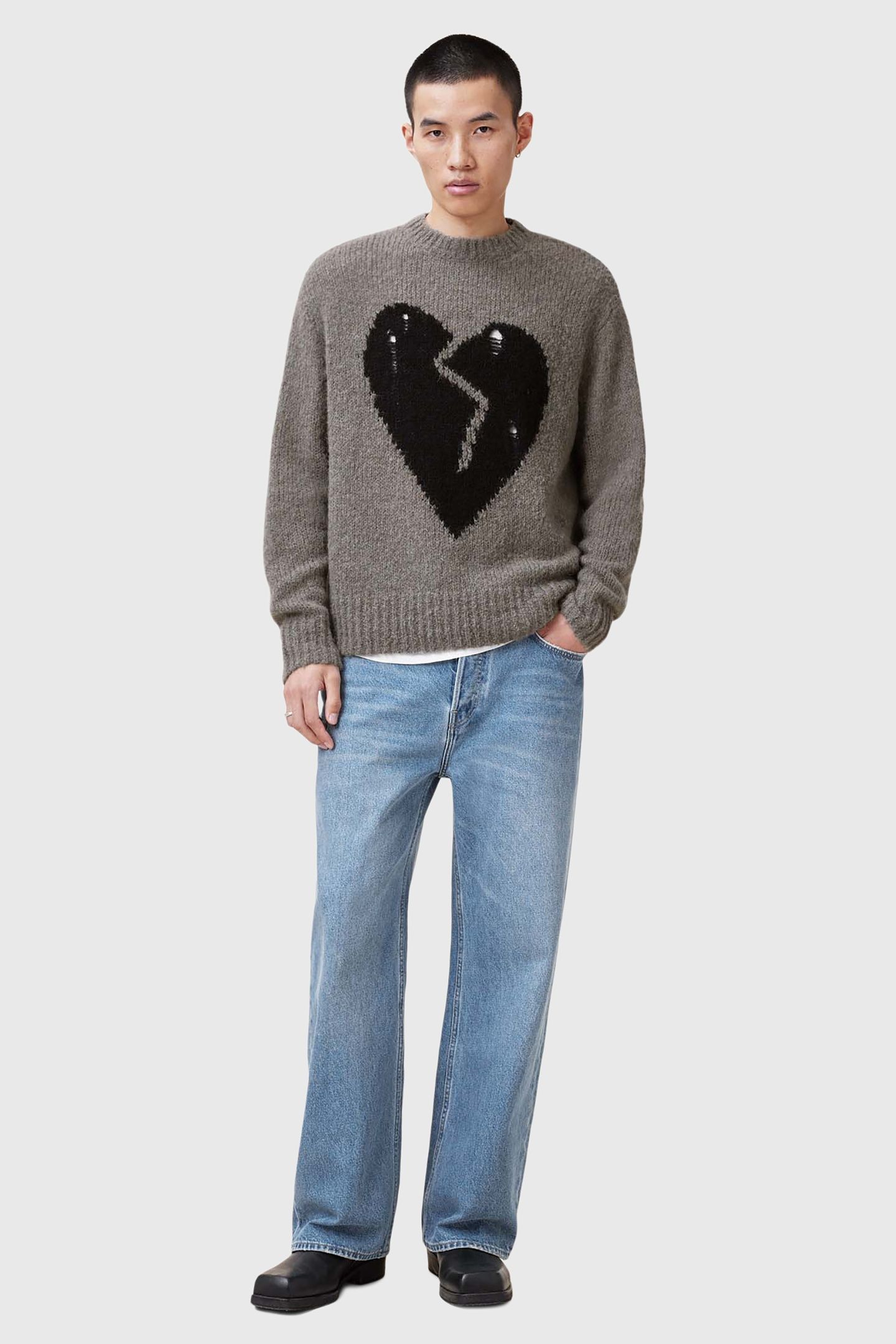 LUVHEART CREW GUNMETAL GREY 3