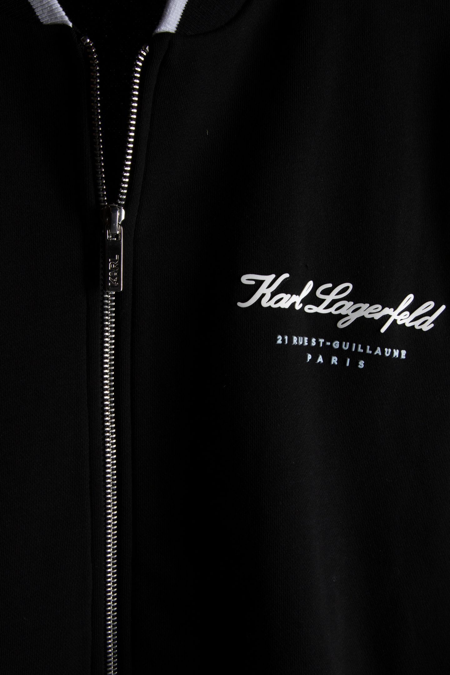 BLACK SWEAT ZIP JACKET 4
