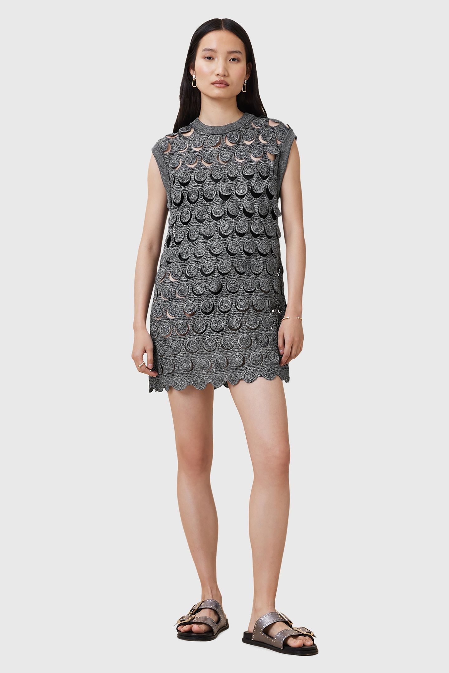 IRIS DRESS GUNMETAL GREY 3