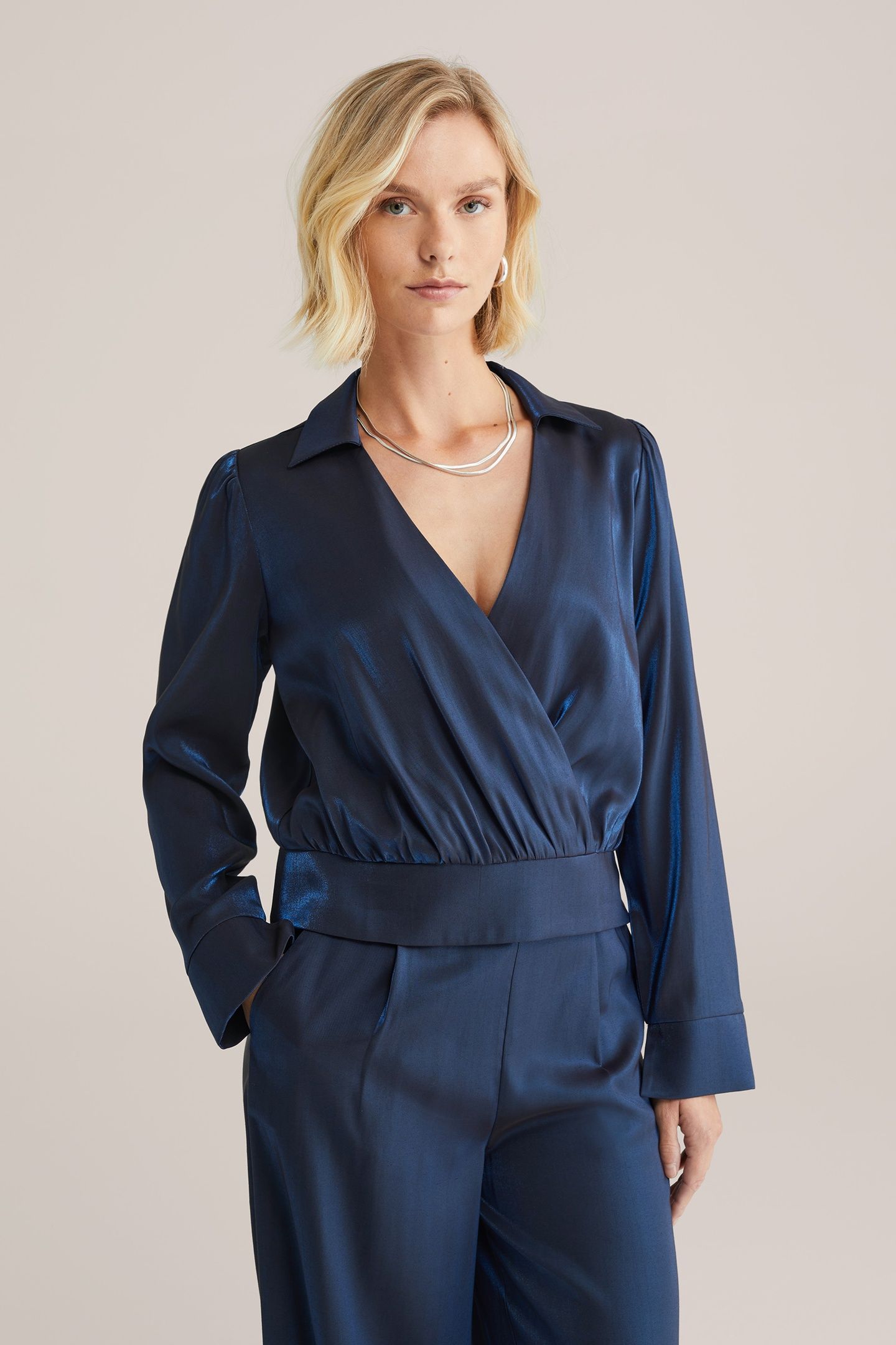BLOUSE DARK BLUE 1