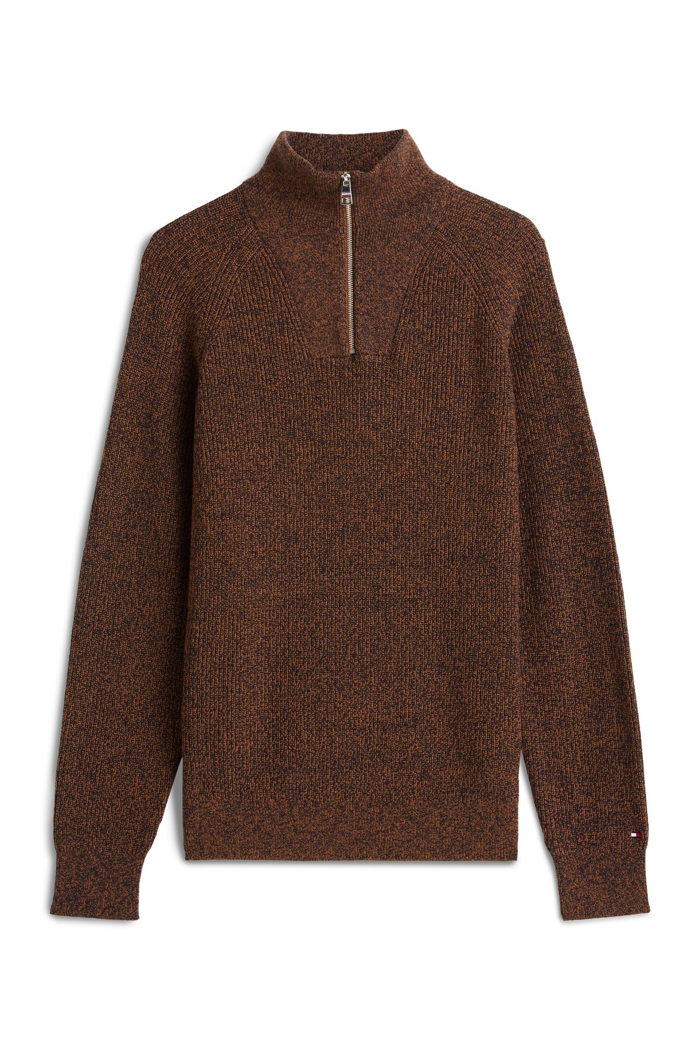 FISHERMAN RIB ZIP SWEATER HIGHLAND KHAKI 3