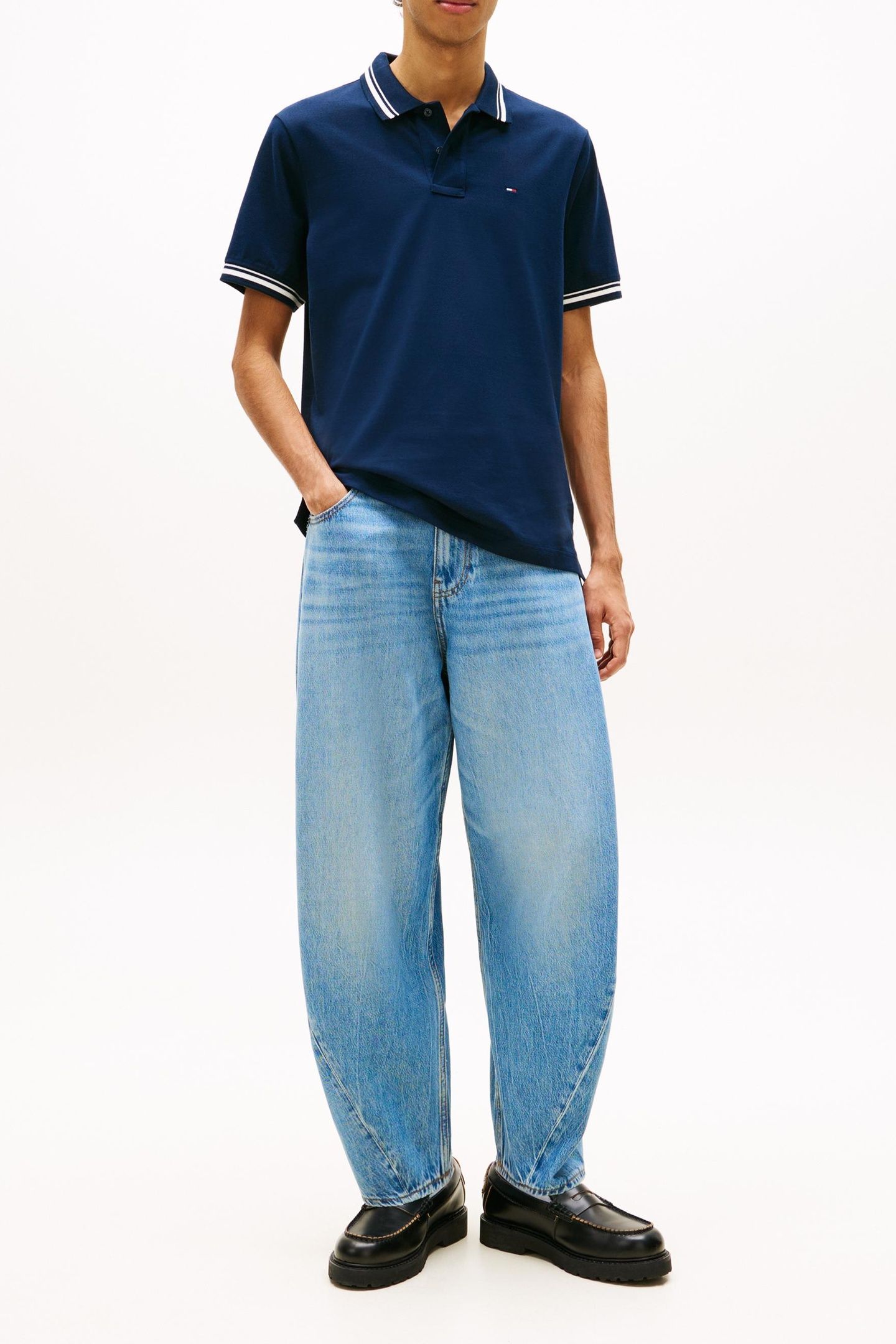 REGULAR TIPPED POLO DARK BLUE 2