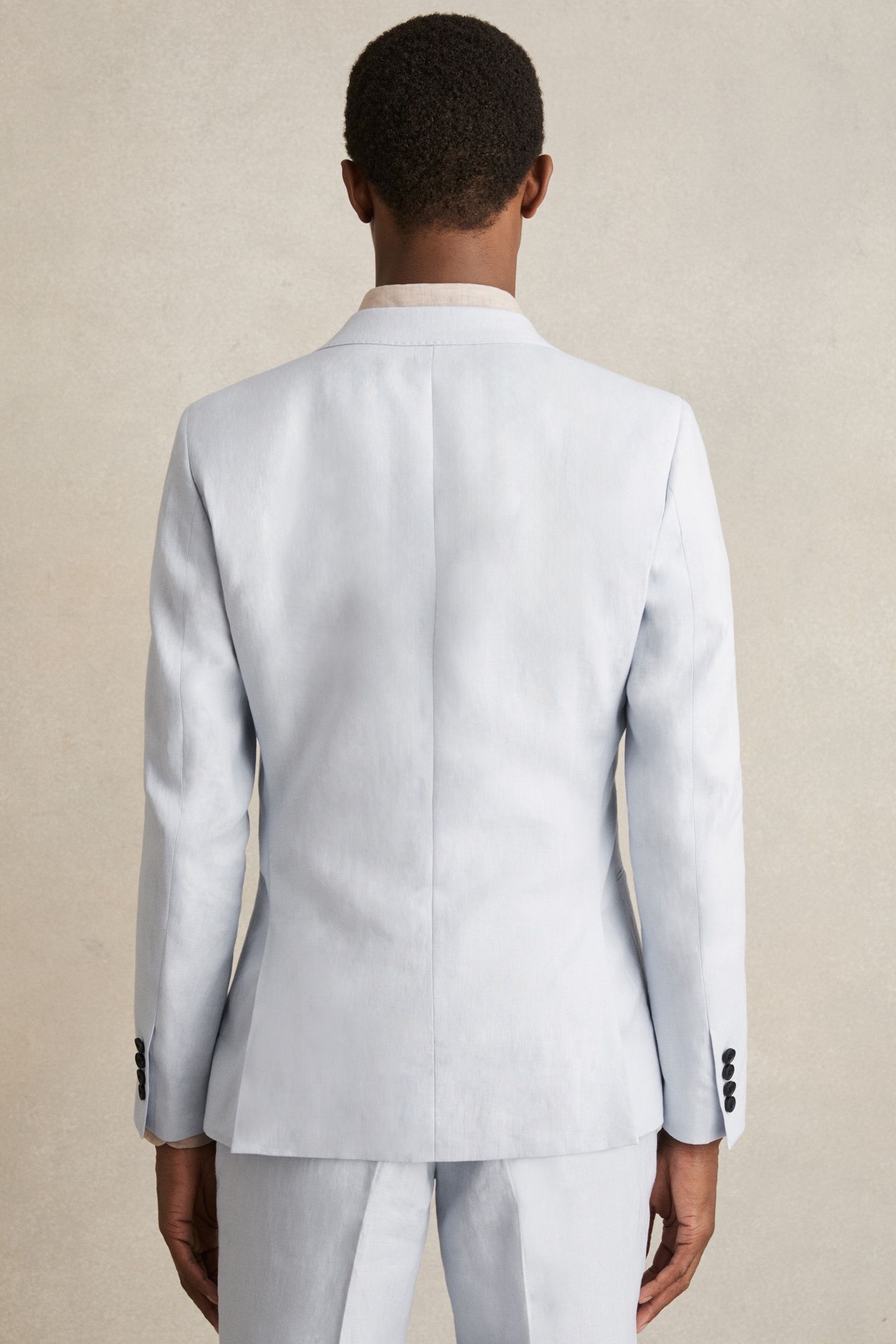SB 2B NOTCH LINEN BLAZER SOFT BLUE 3