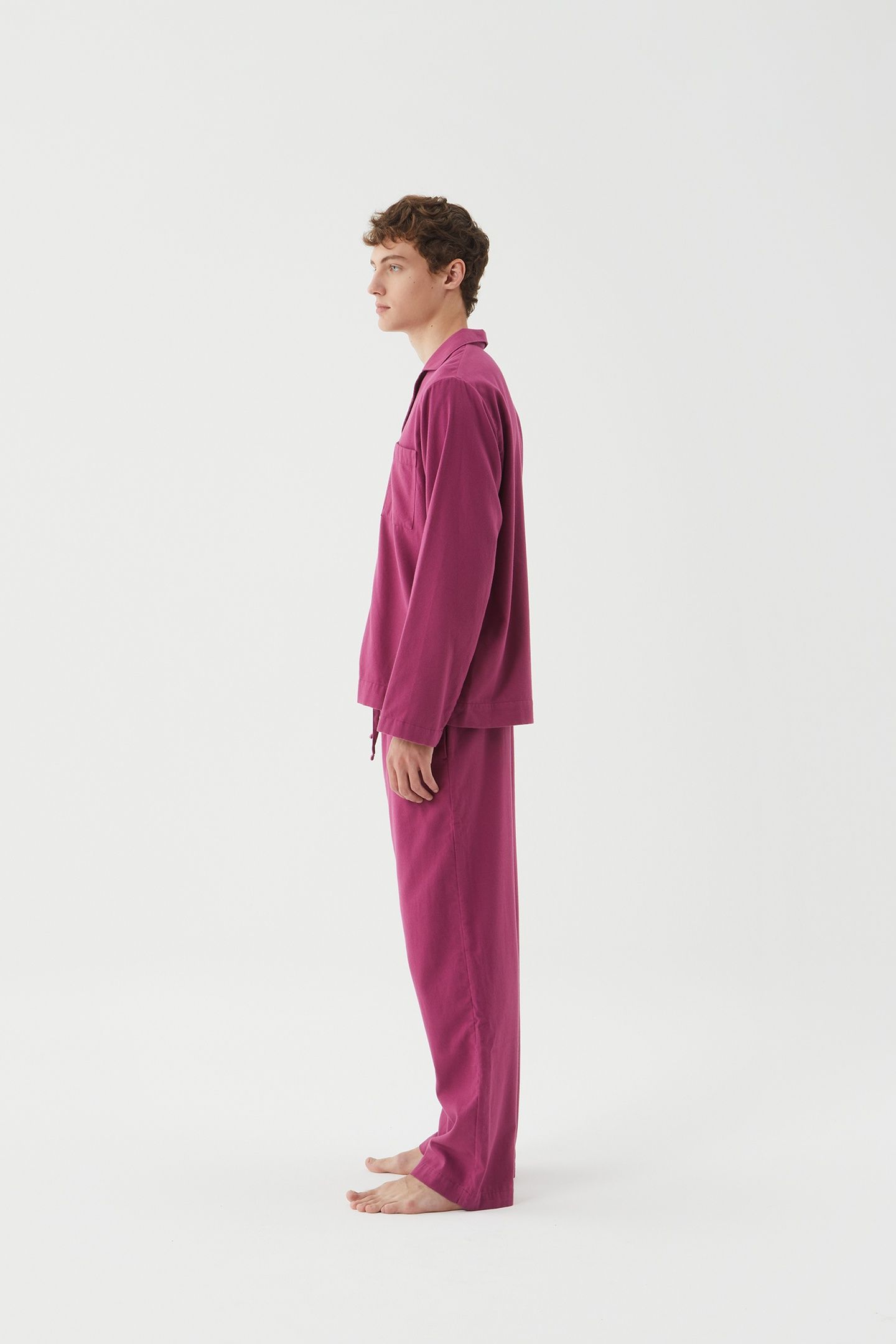 UNISEX FLANNEL, PYJAMAS SHIRT GRAPE 9