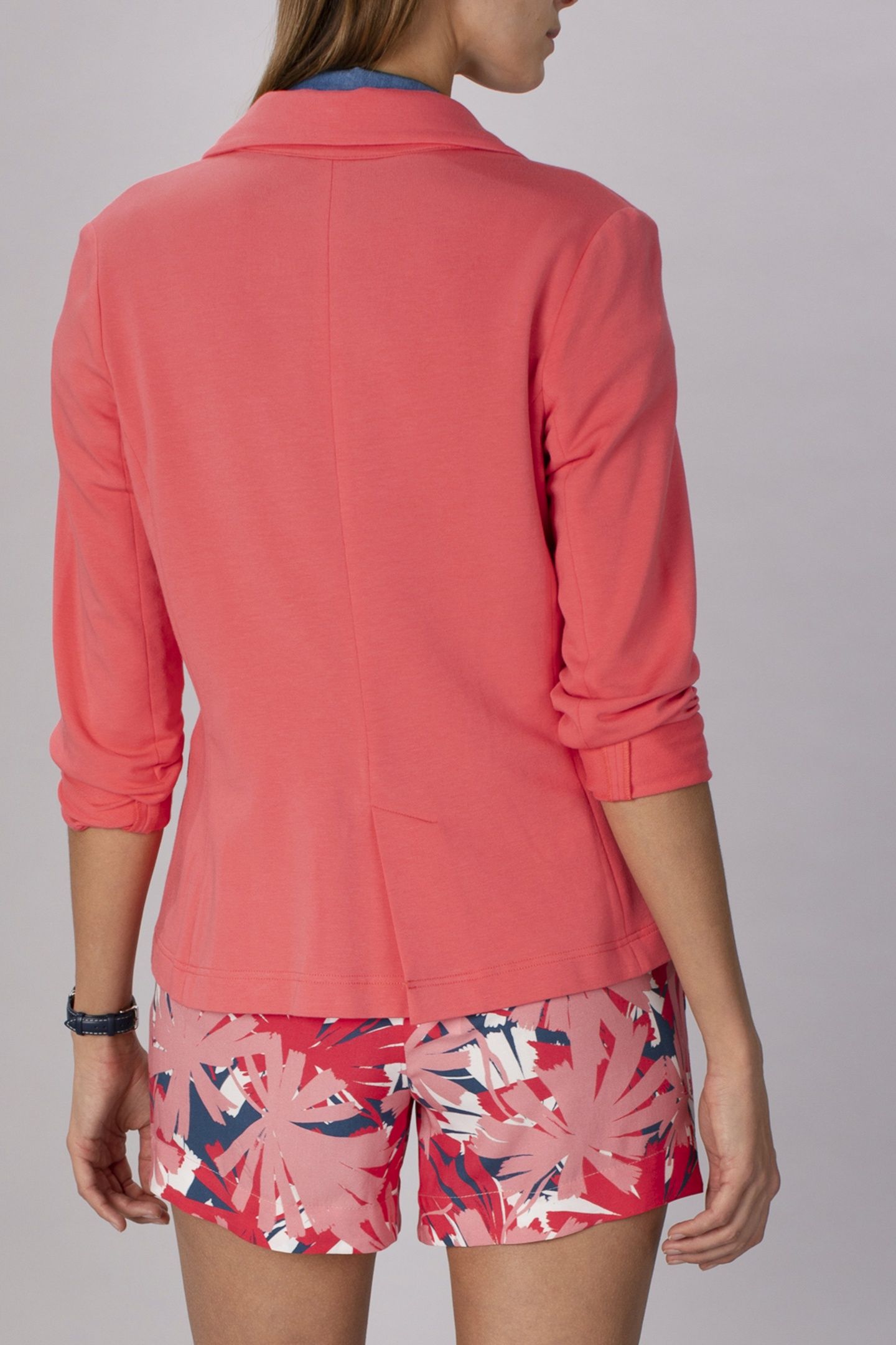 CASUAL JERSEY BLAZER IN PINK 6