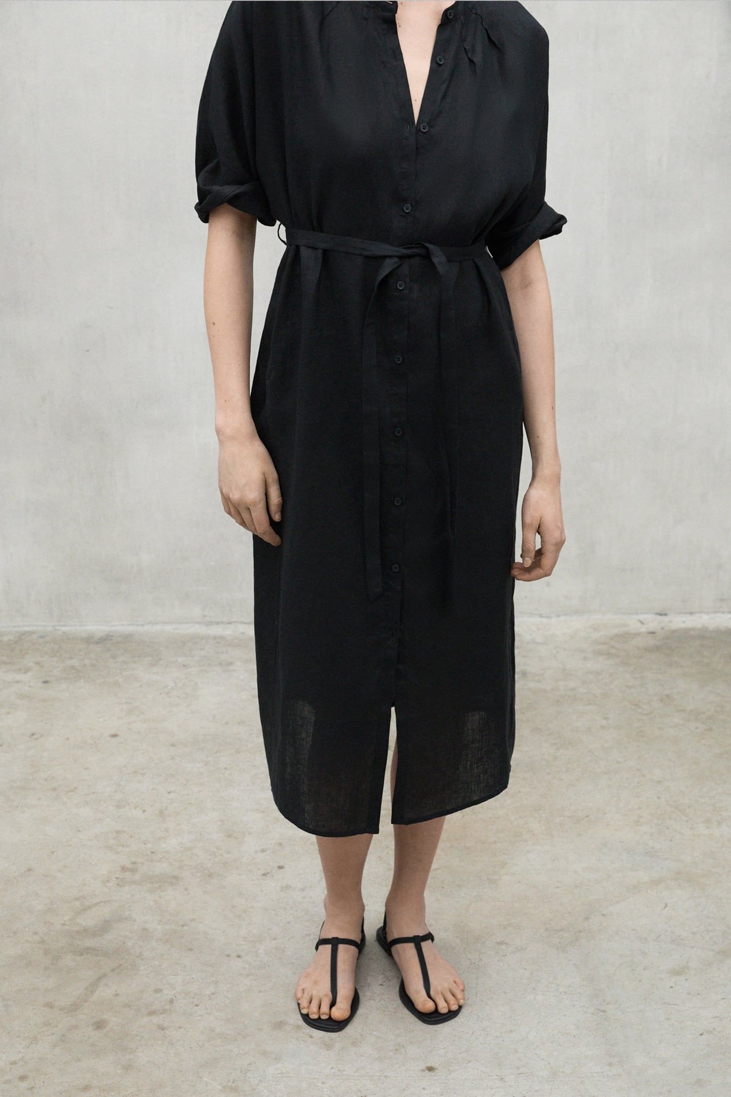 LEAALF LONG DRESS BLACK 5
