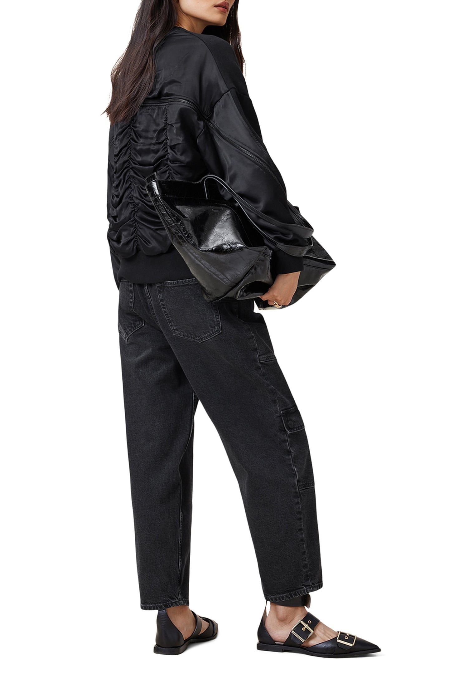 PEGGY ZIP SWEATSHIRT BLACK 4