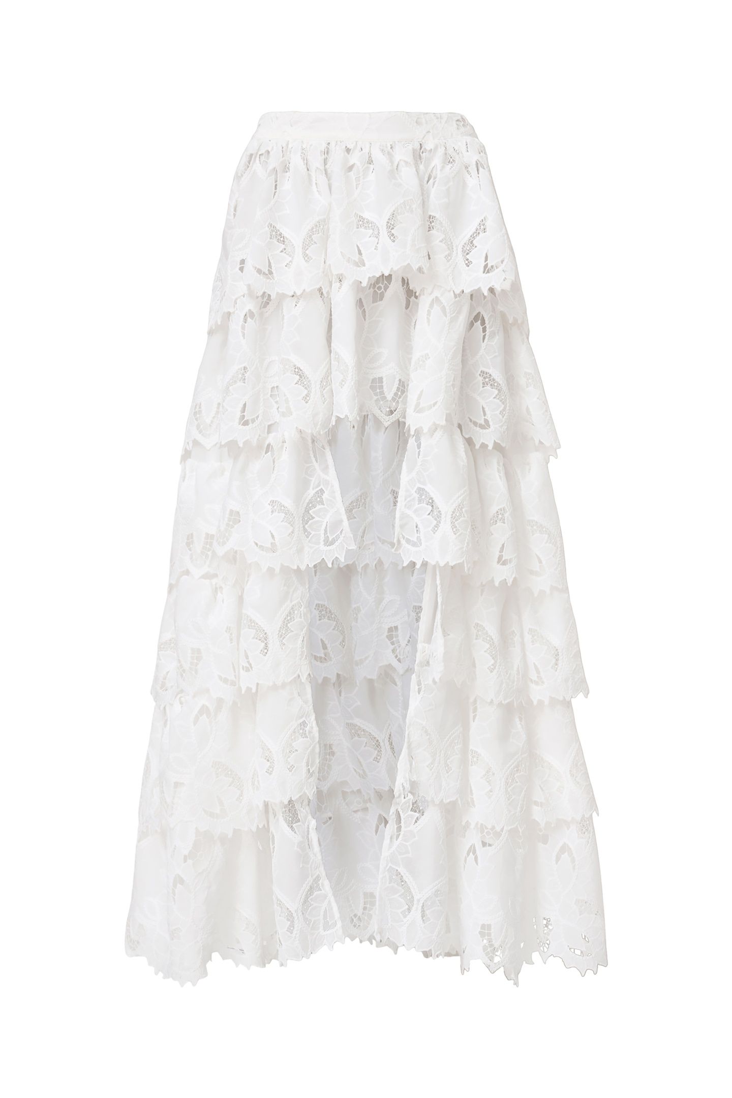 CAVARLY EMB SKIRT SNOW WHITE 6