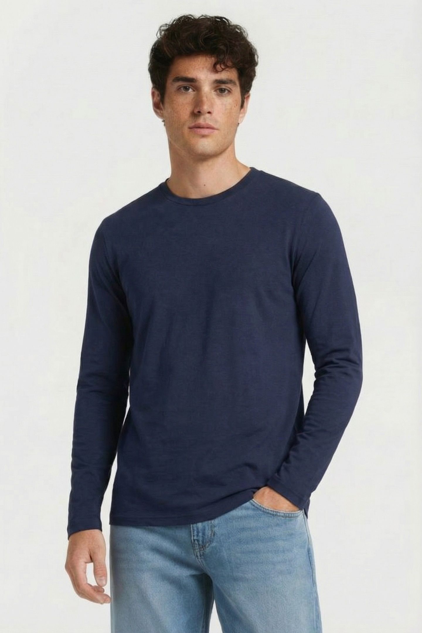 2 PACK STRIPED LONG SLEEVE T-SHIRT WHITE STRIPE/NAVY 2