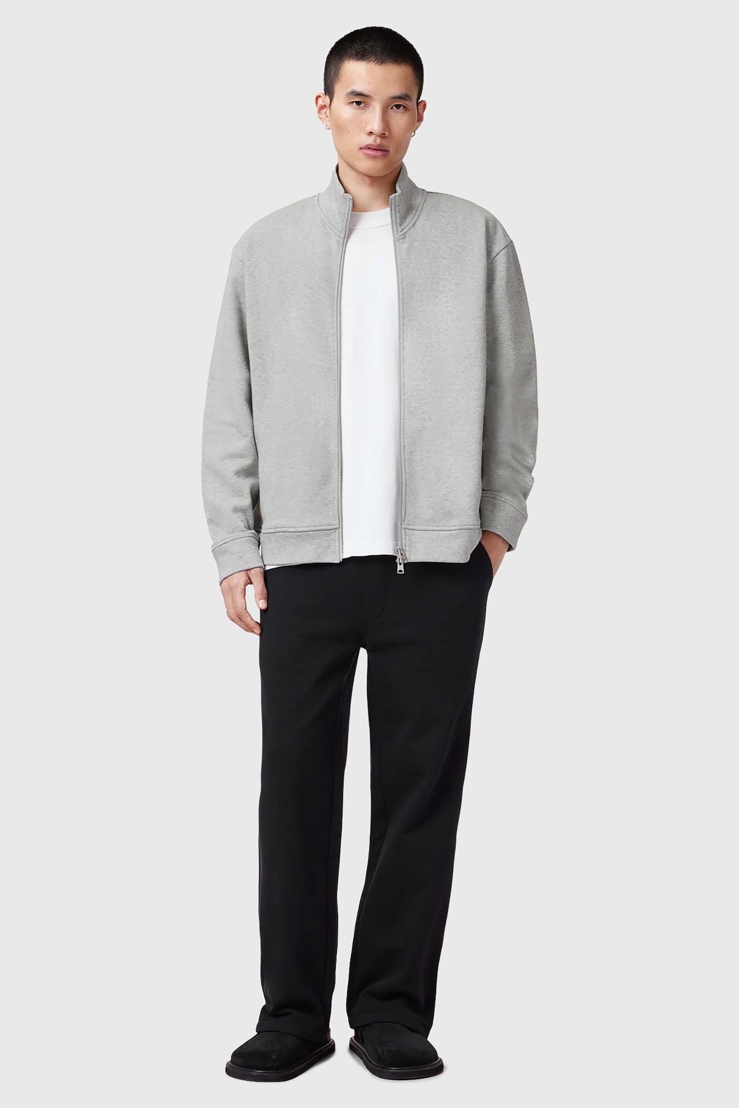 CARSON TRACK JACKET GREY MARL 4