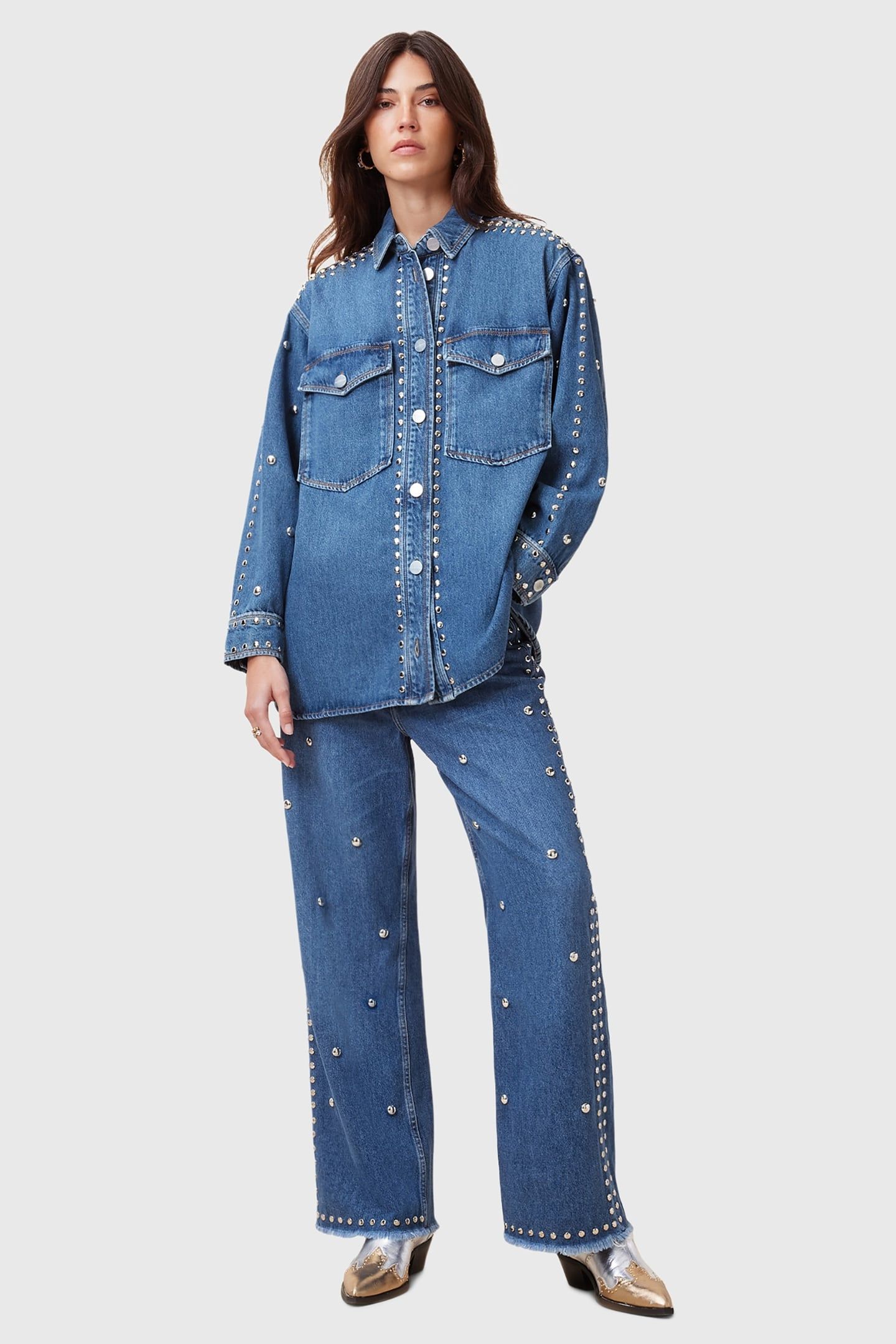 BLAKE STUD JEAN MID INDIGO 1