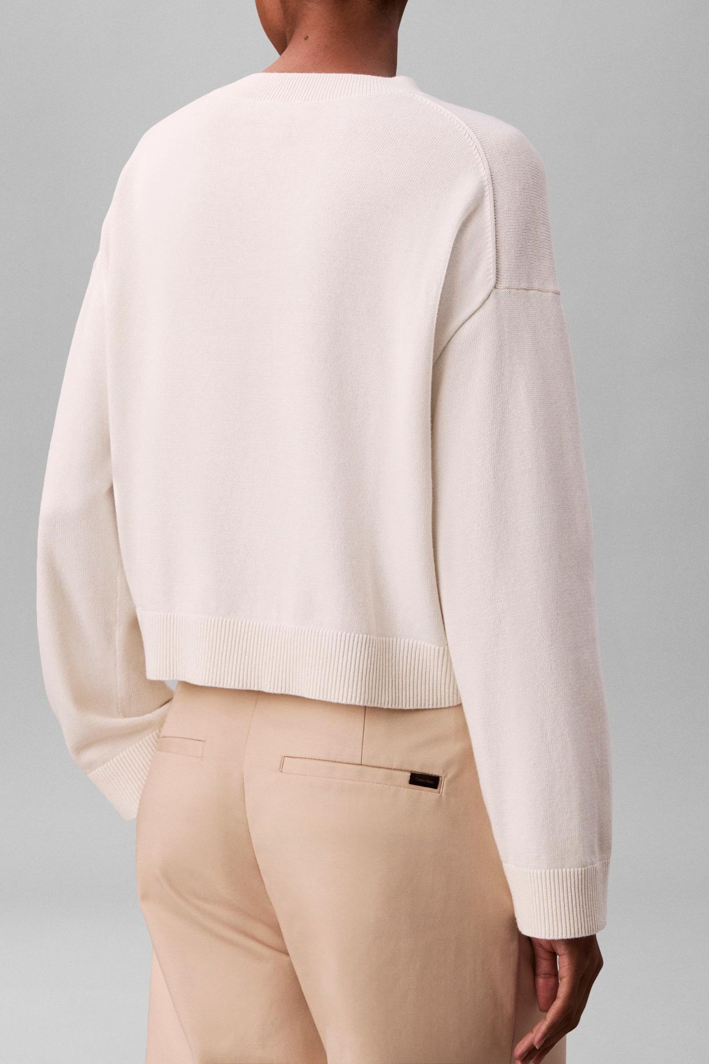 LONG SLEEVE MONOGRAM SWEATER TOFU 3