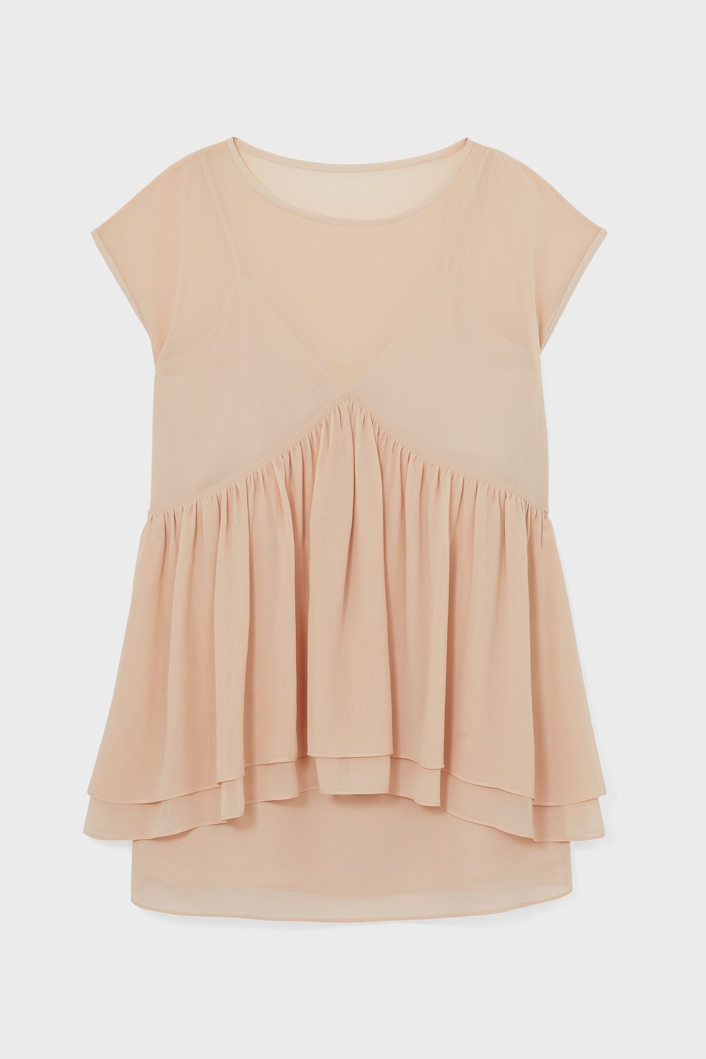 SHORT RUFFLE DRESS PALE PINK 3