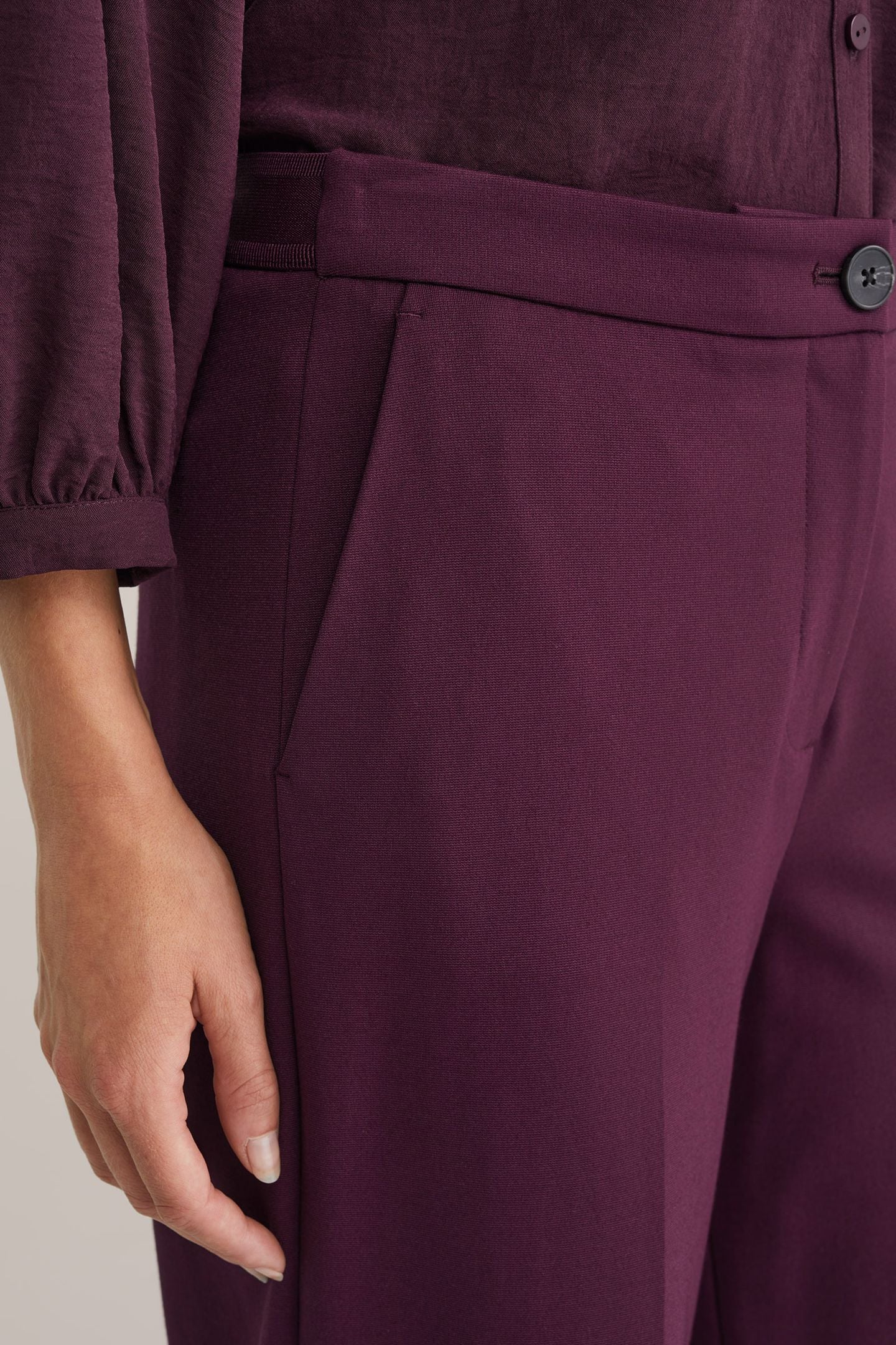 TROUSER AUBERGINE 5