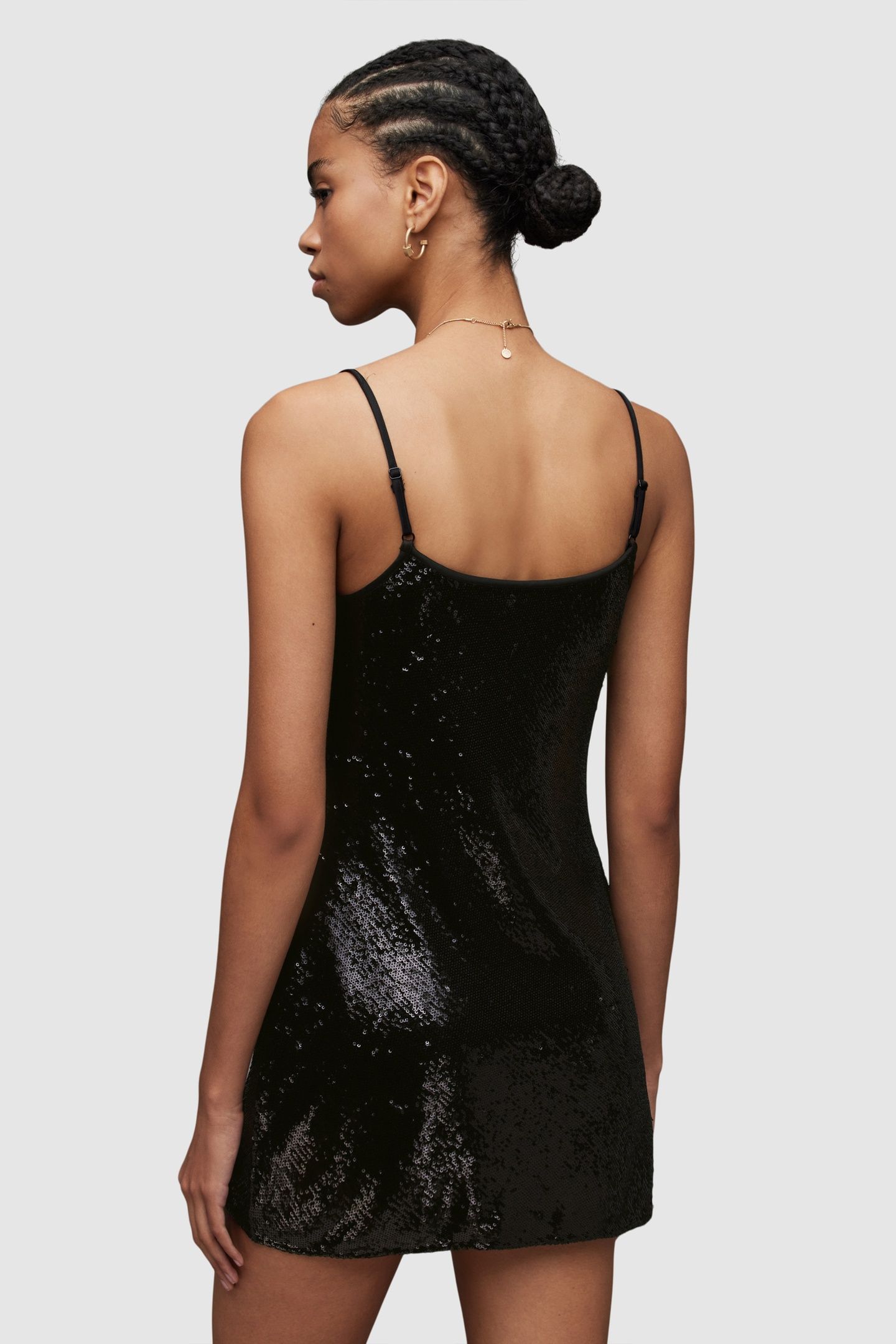 HADDI SEQUIN DRESS BLACK 2