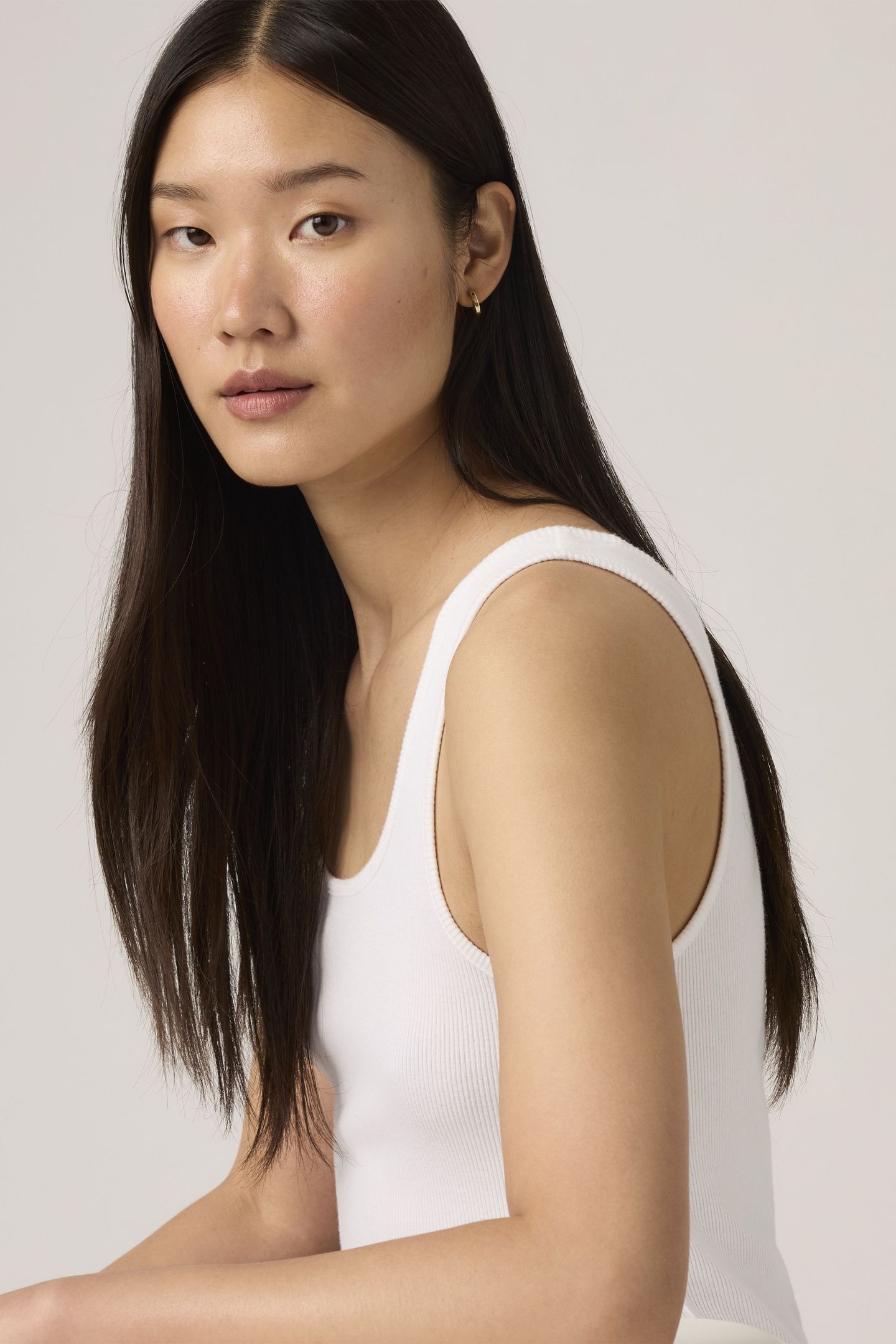 ESSENTIAL RIB TANK TOP WHITE 6