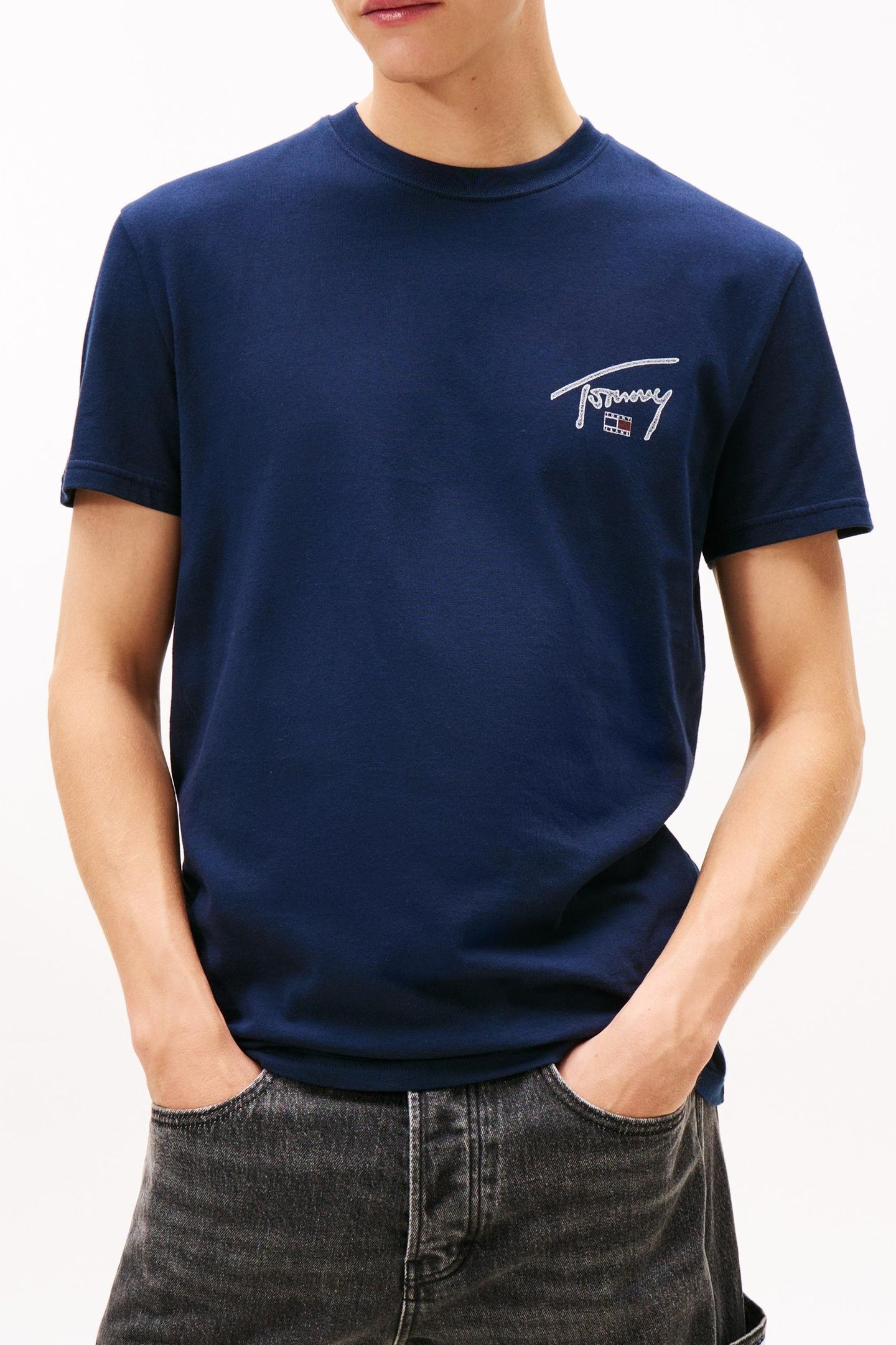 REGULAR SIGN BACKPRINT T-SHIRT DARK NIGHT NAVY 1