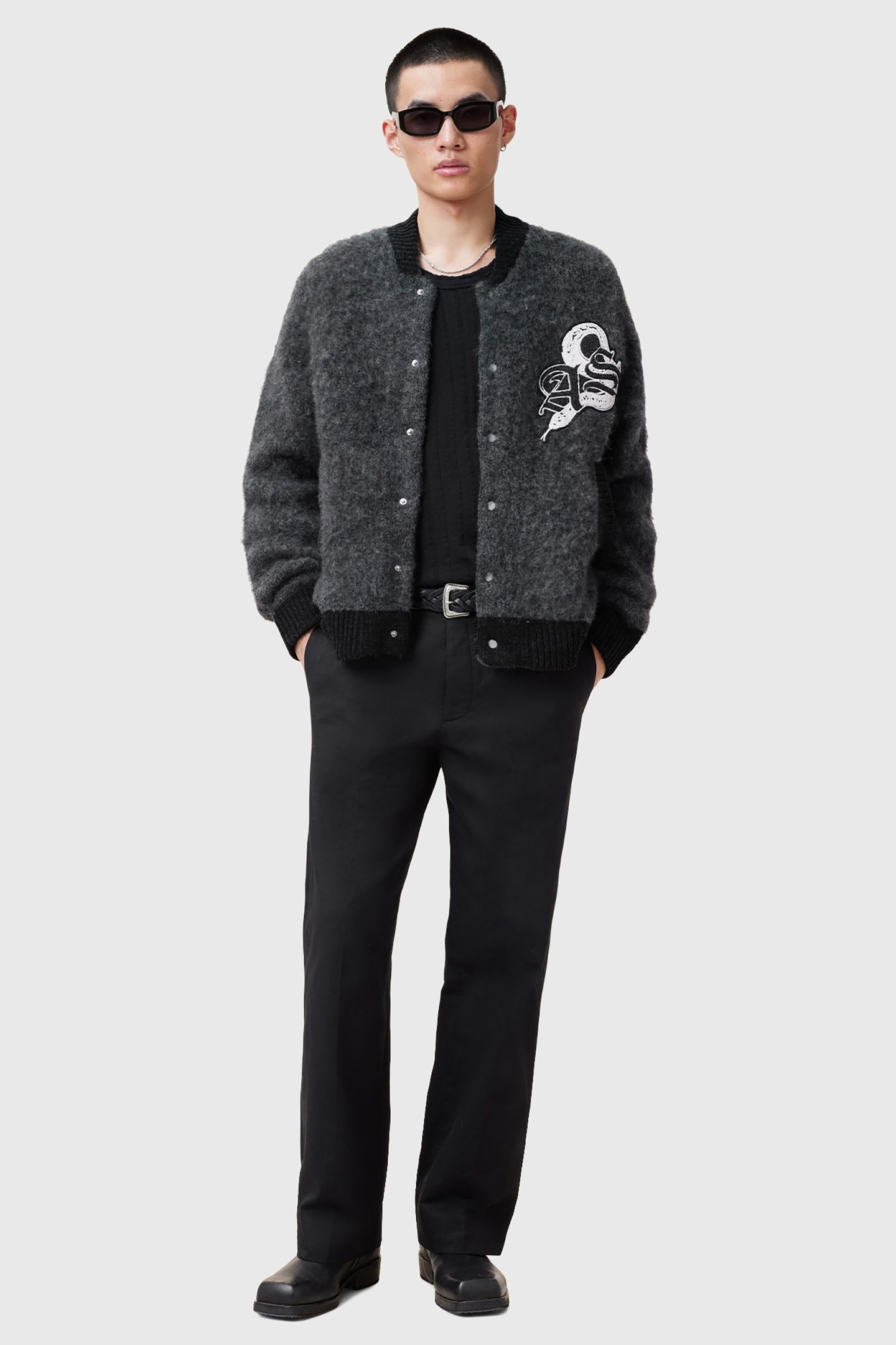 JACKSON CARDIGAN CHARCOAL GREY 3