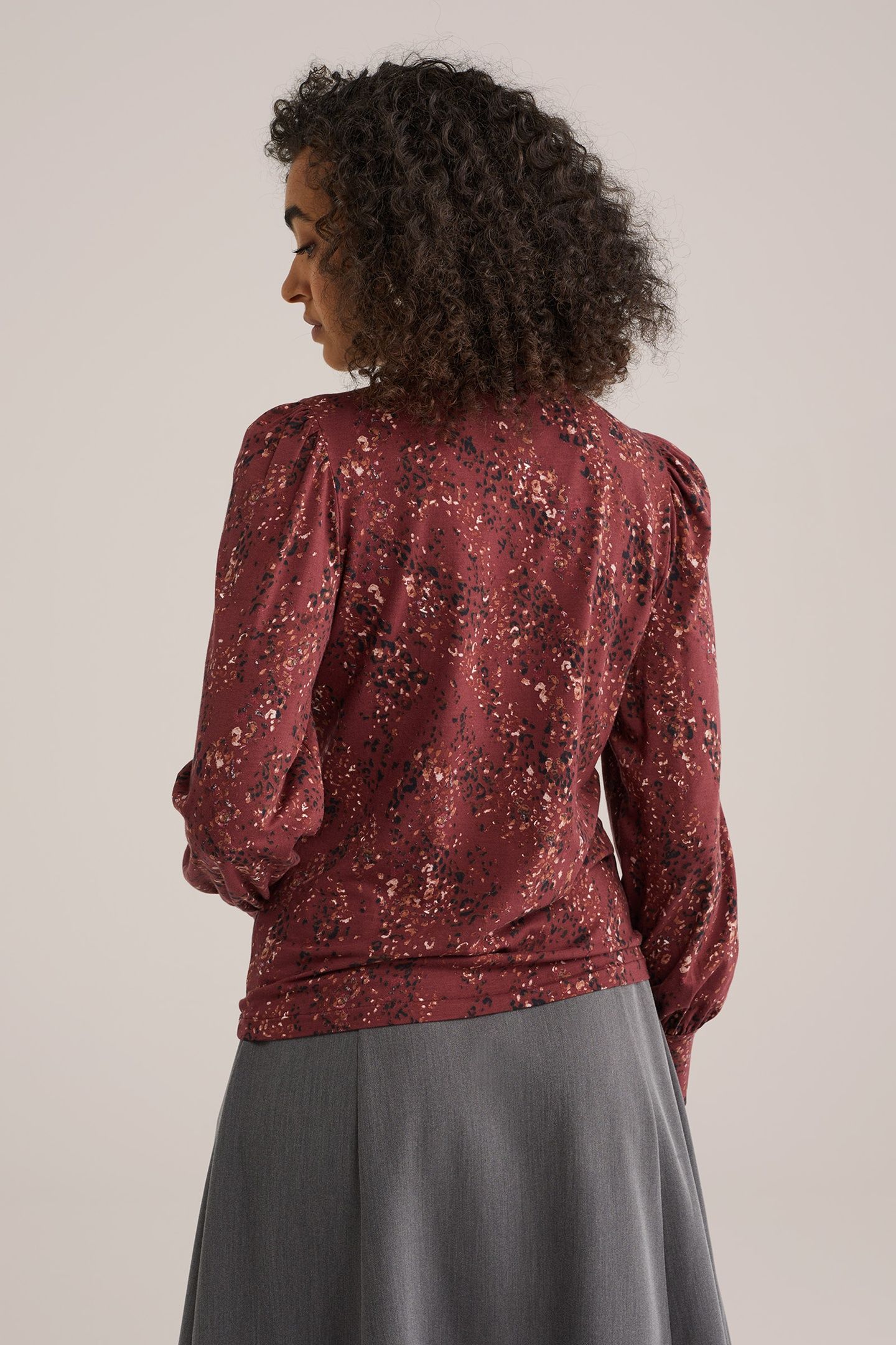 T-SHIRT BURGUNDY RED 2