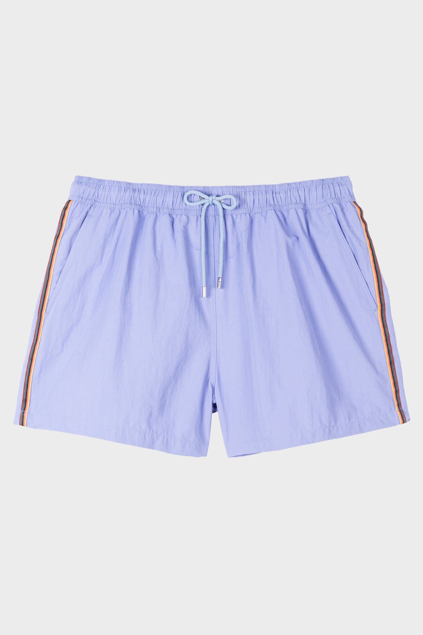 SWIMSHORT PLN+STRP MAUVE 1