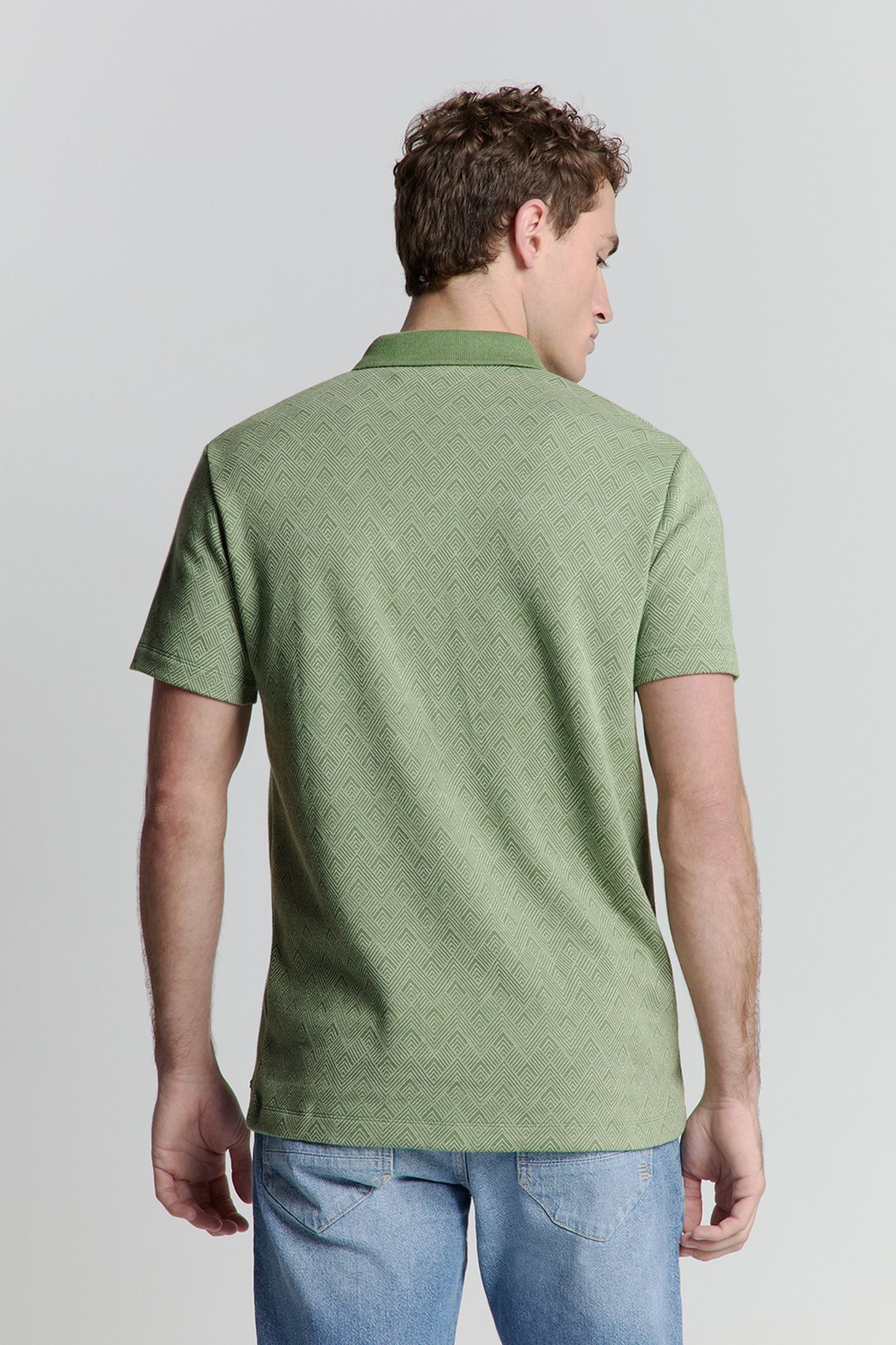 POLO 2 COLOURED JACQUARD GREEN 2