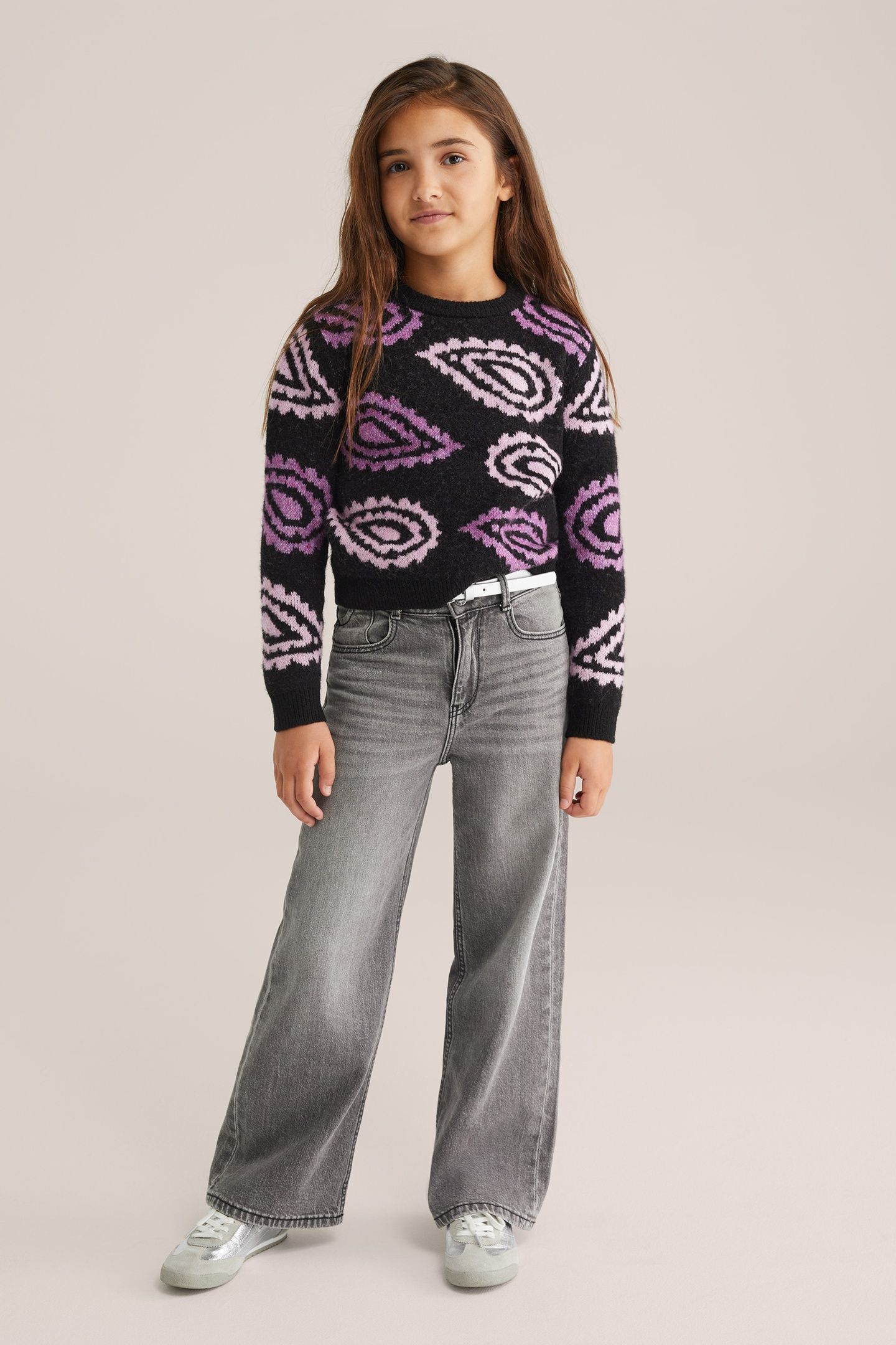 KNITTED PULLOVER DARK PURPLE 2