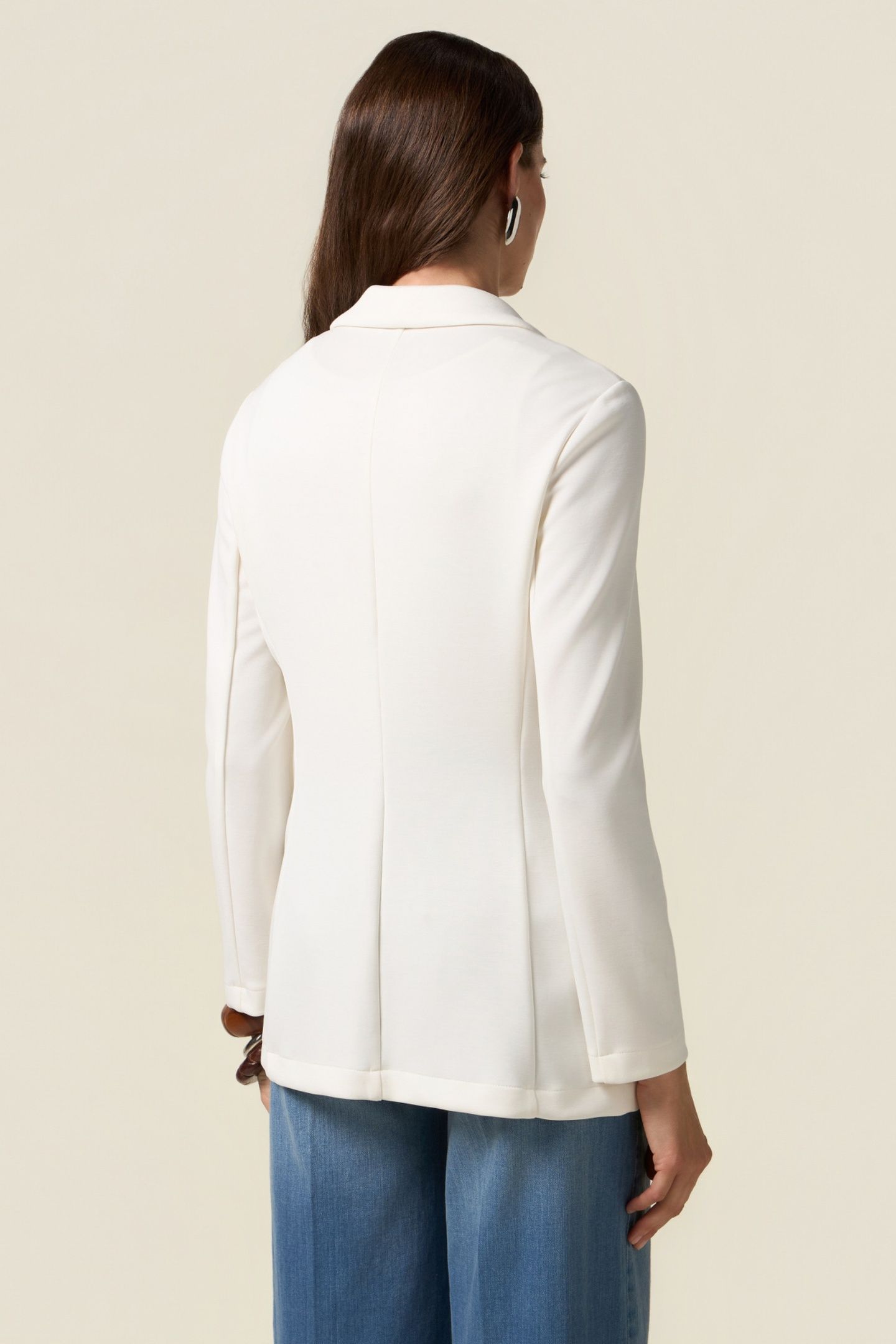 SOFT TOUCH SWEATSHIRT BLAZER WHITE 2