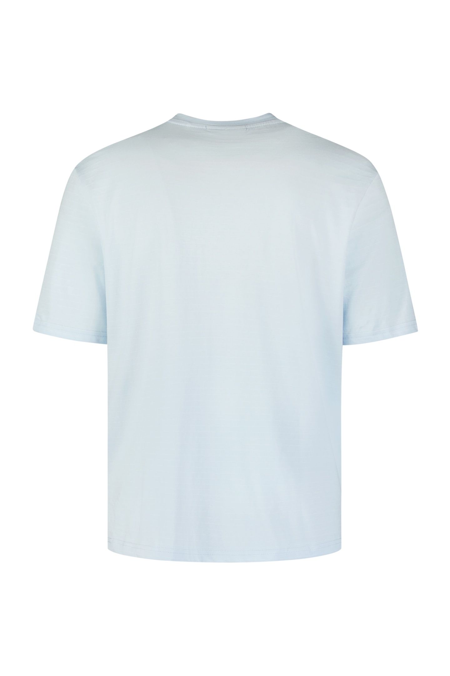 T-SHIRT CREWNECK PIN STRIPE GARMENT DYED SKY 3