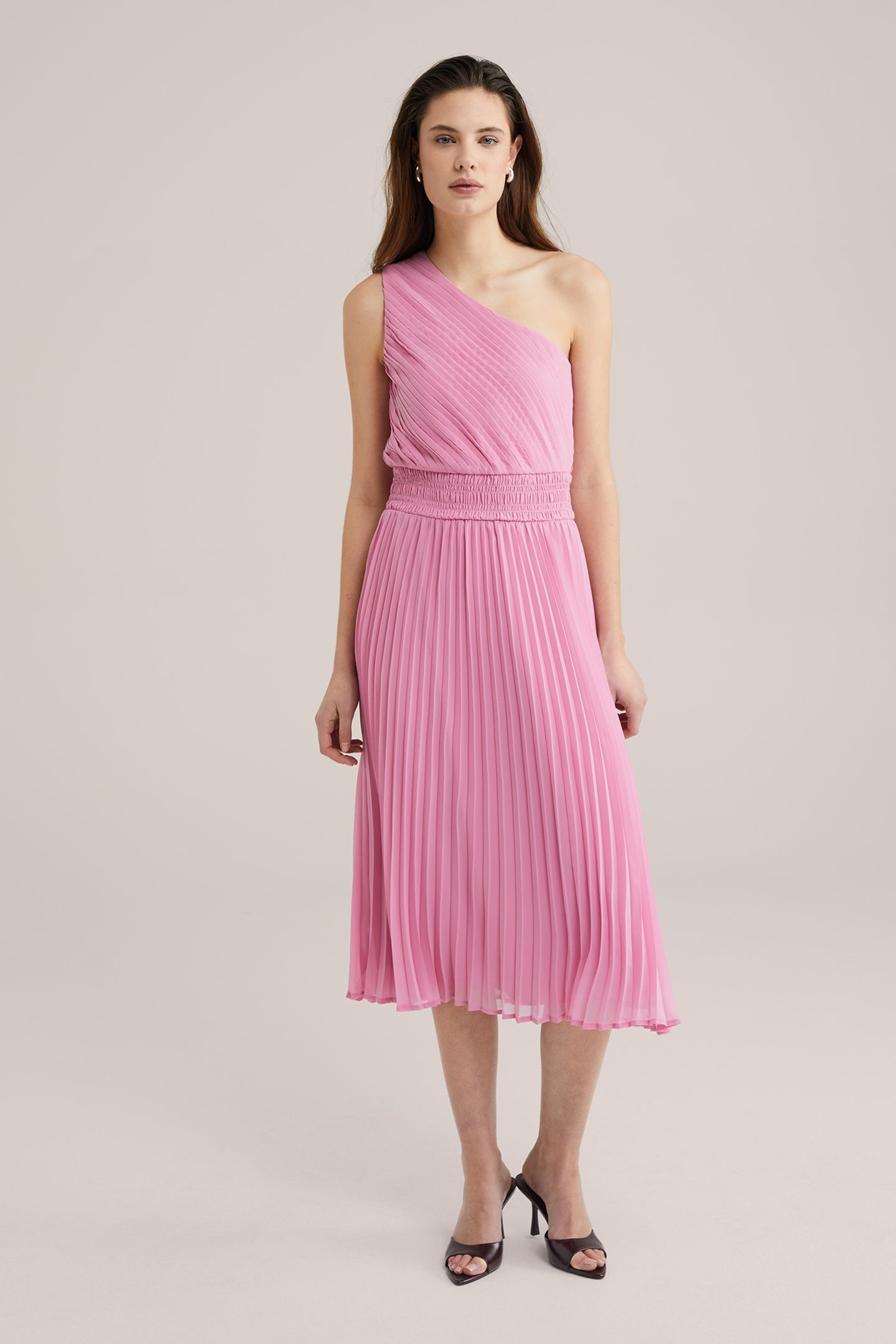DRESS MID LENGTH PINK 2