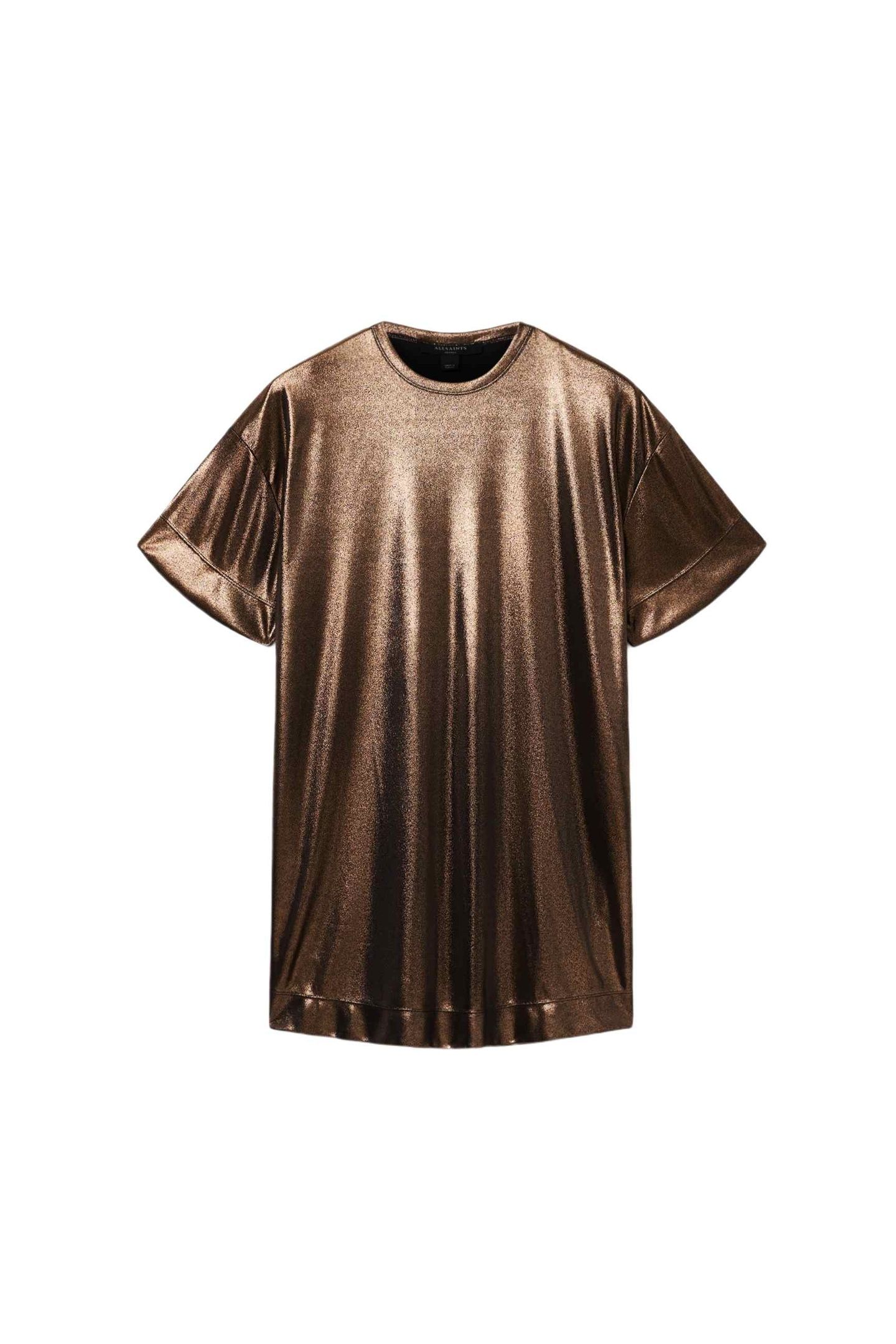 SPARKLE TEE DRESS BRONZE GOLD 5