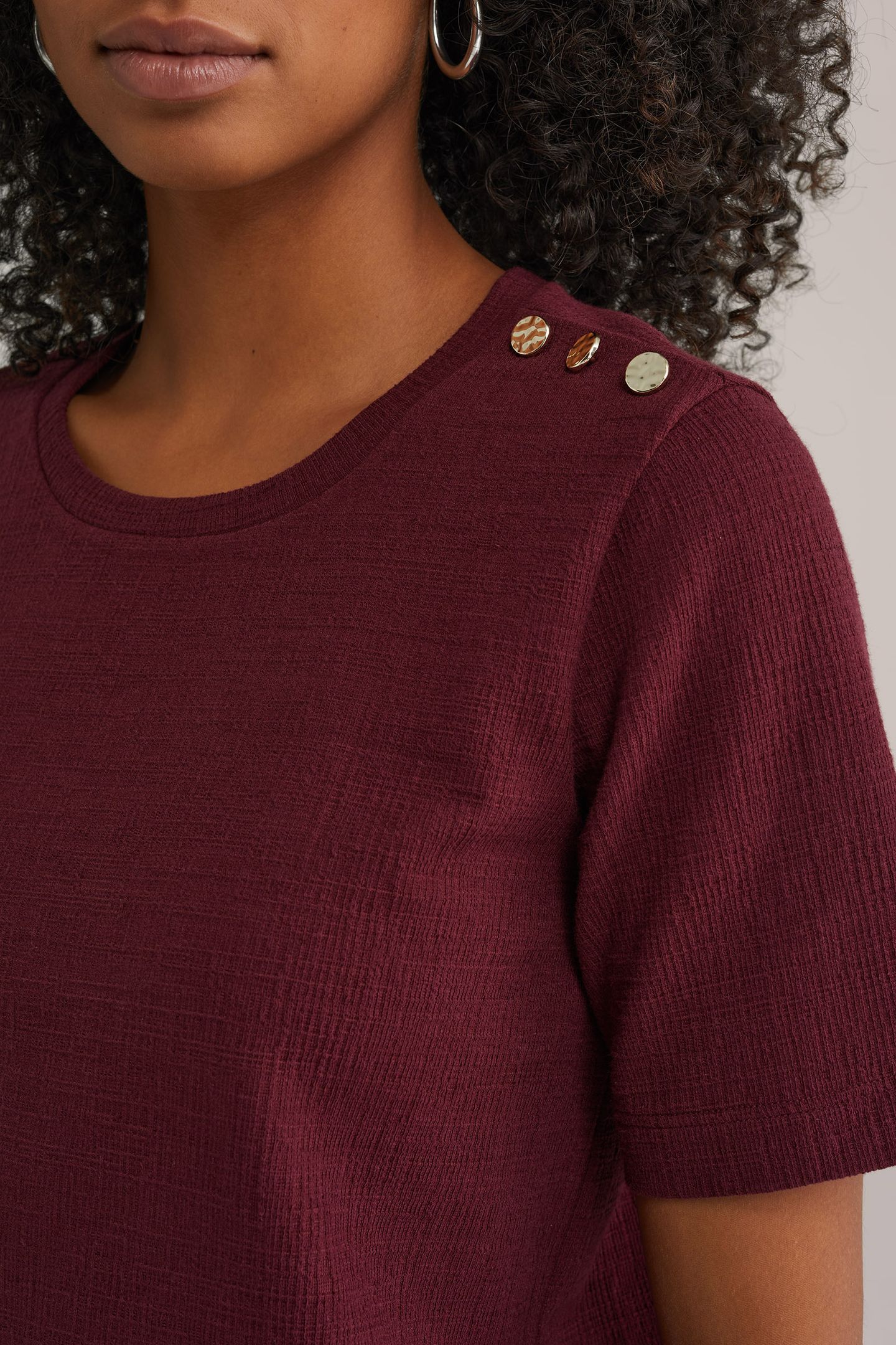 T-SHIRT BURGUNDY RED 5