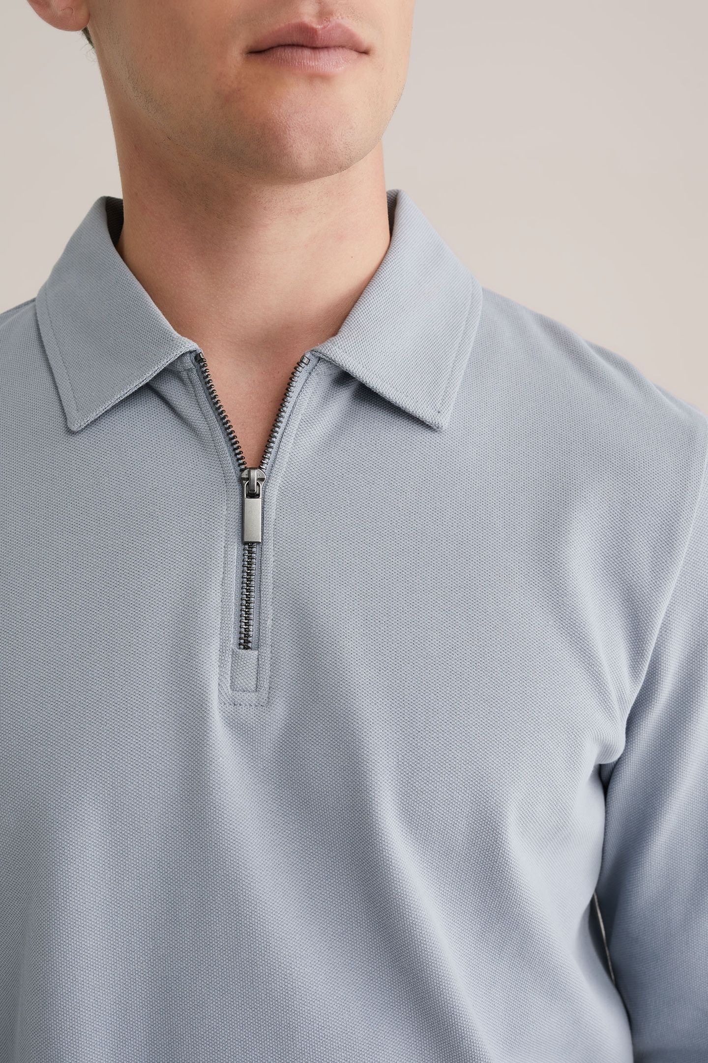 HALFWAY ZIPPER LIGHT GREY 5