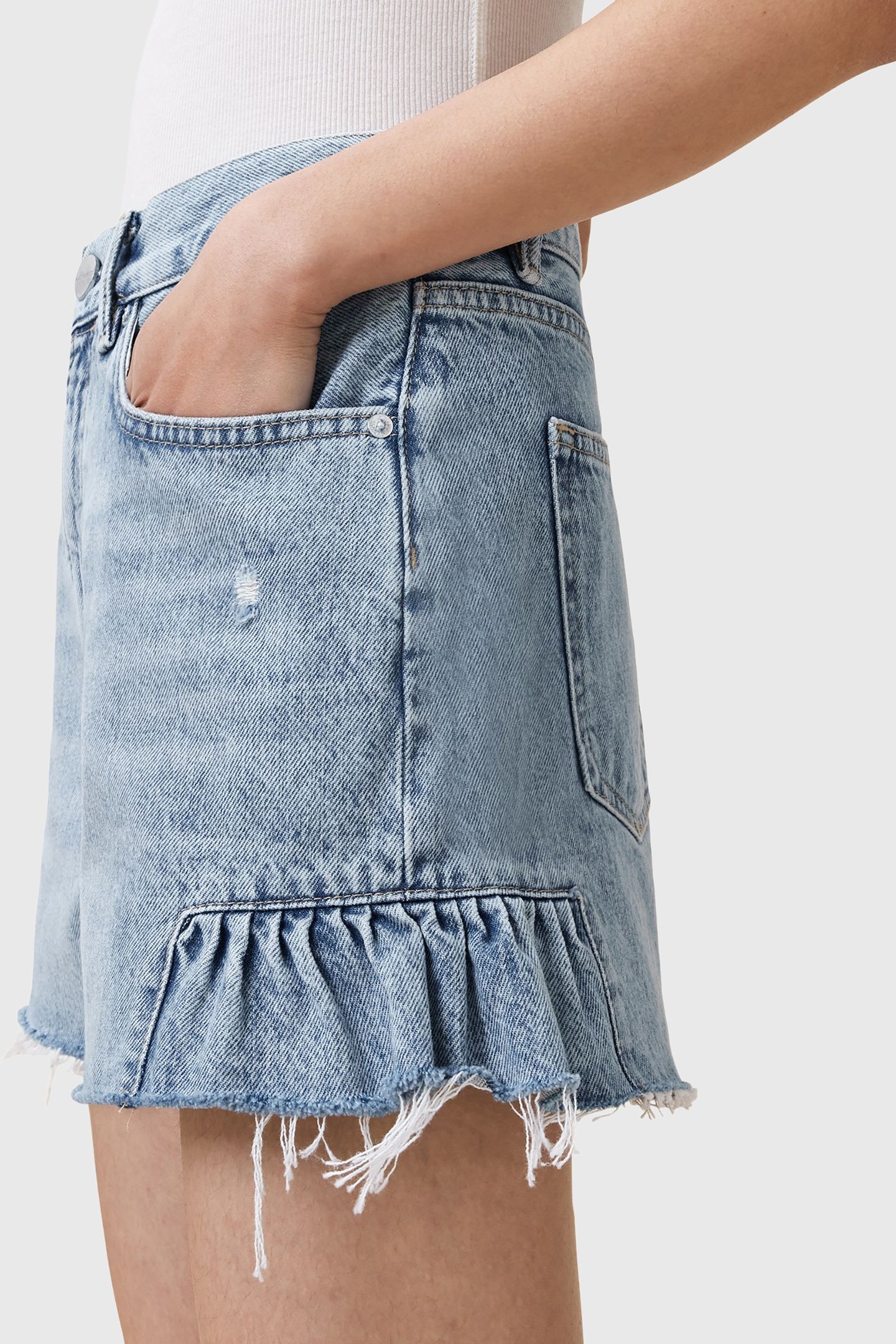 ELIANA DENIM SHORT LIGHT INDIGO 8