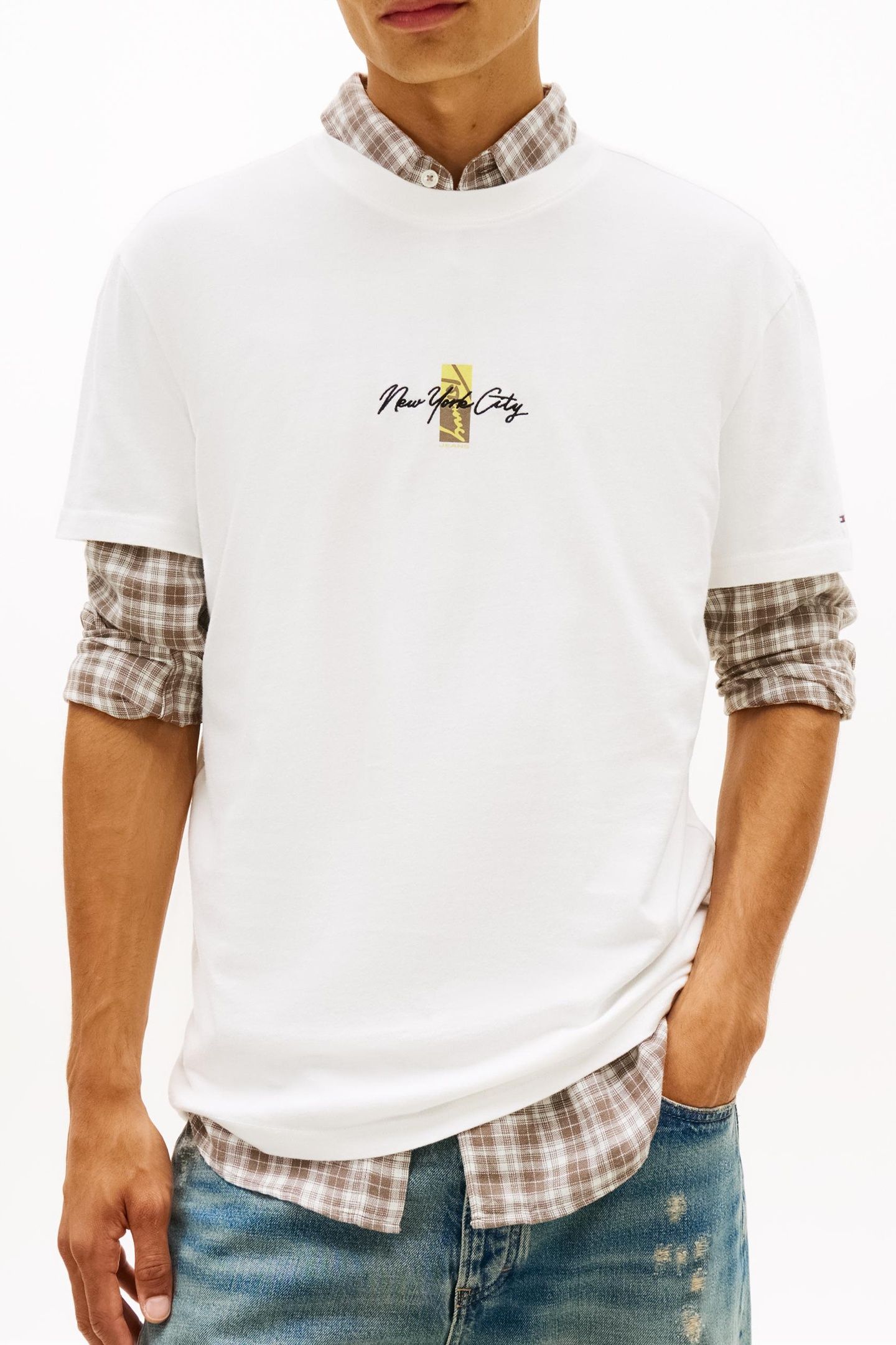 REGULAR BLOCK SIGN T-SHIRT ECRU 4
