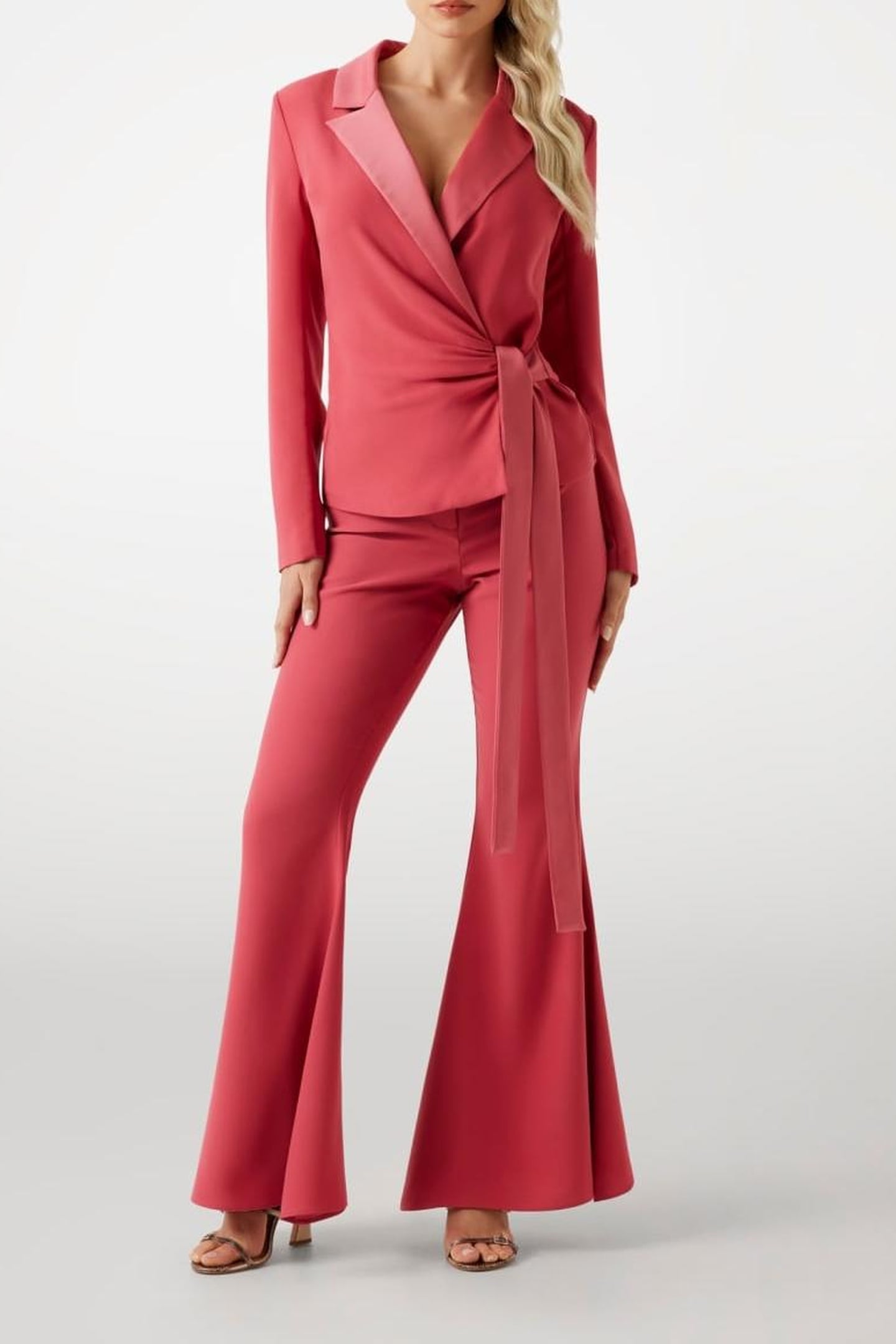 MARCIANO BY GUESS VITTORIA WRAP BLAZER FLOWERING PEONY 1