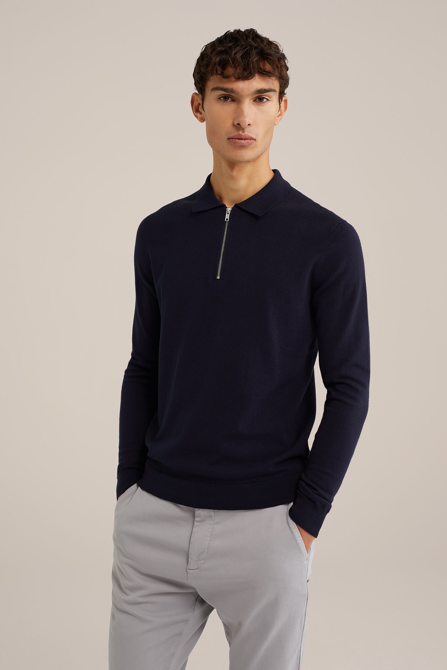HALFWAY ZIPPER DARK BLUE 1