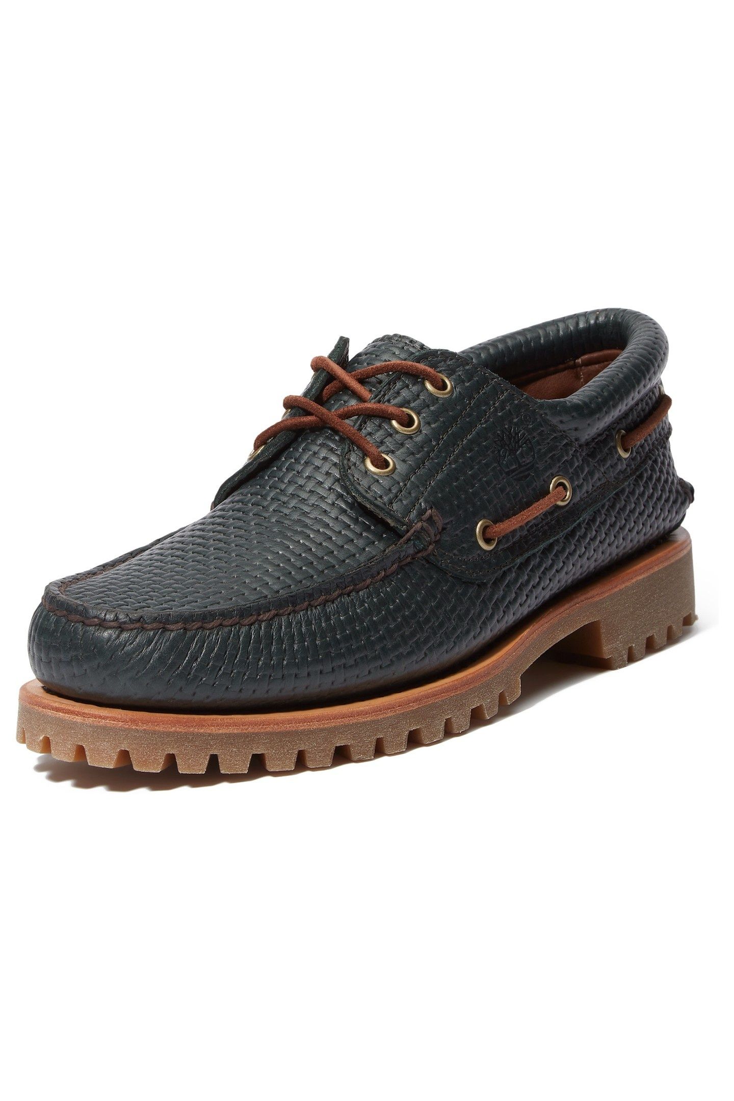 AUTHENTIC BOAT SHOE DARK GREEN FULL GRAIN 3