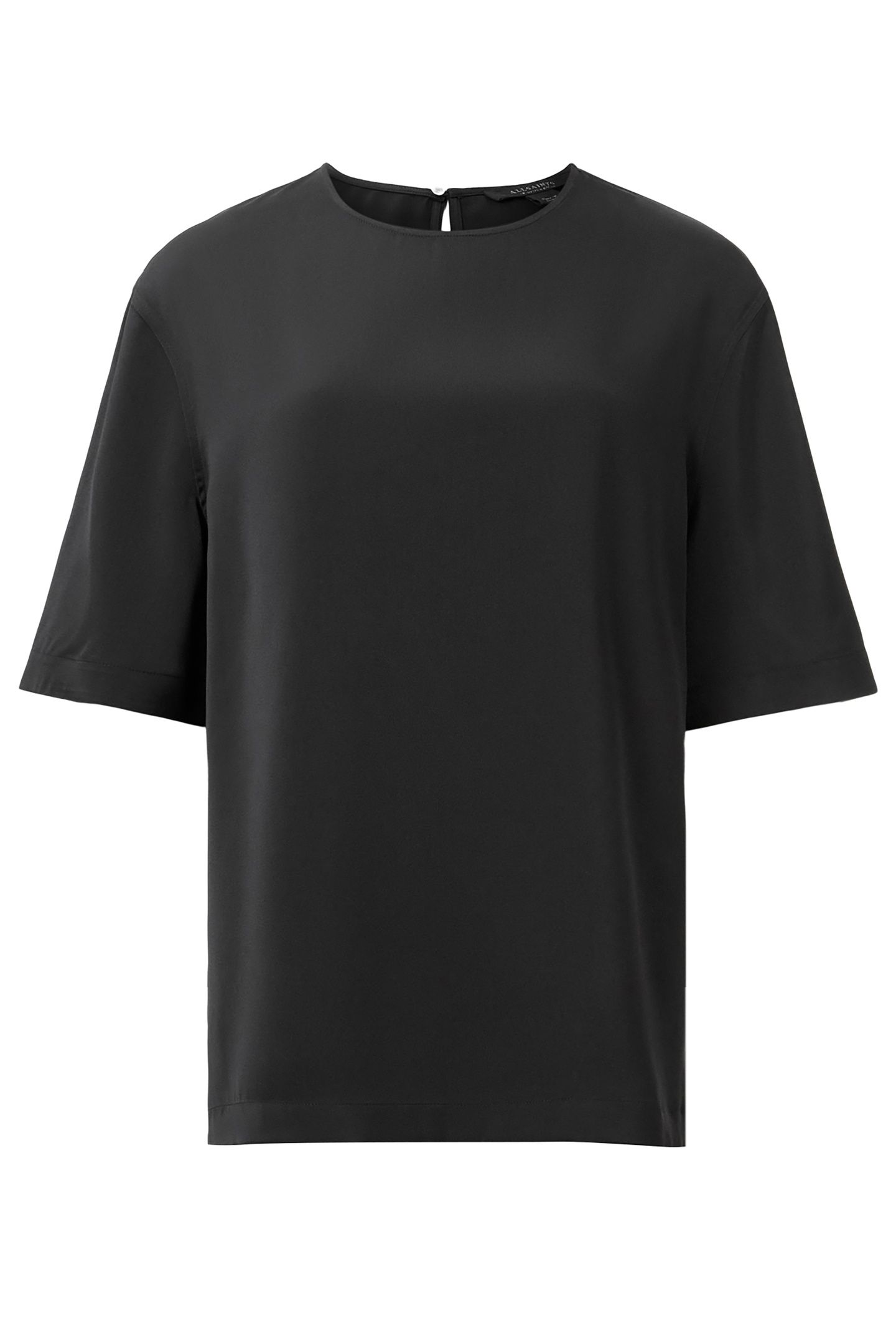 AMELIE SATIN TEE BLACK 7