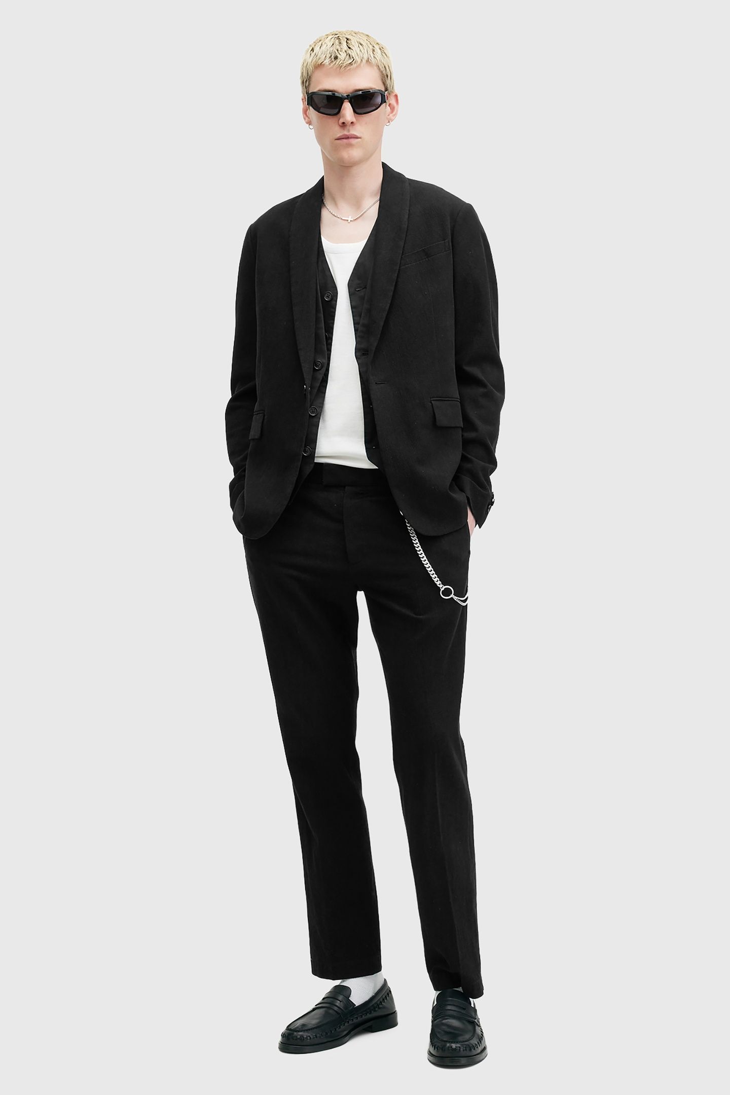 HERON BLAZER BLACK 1