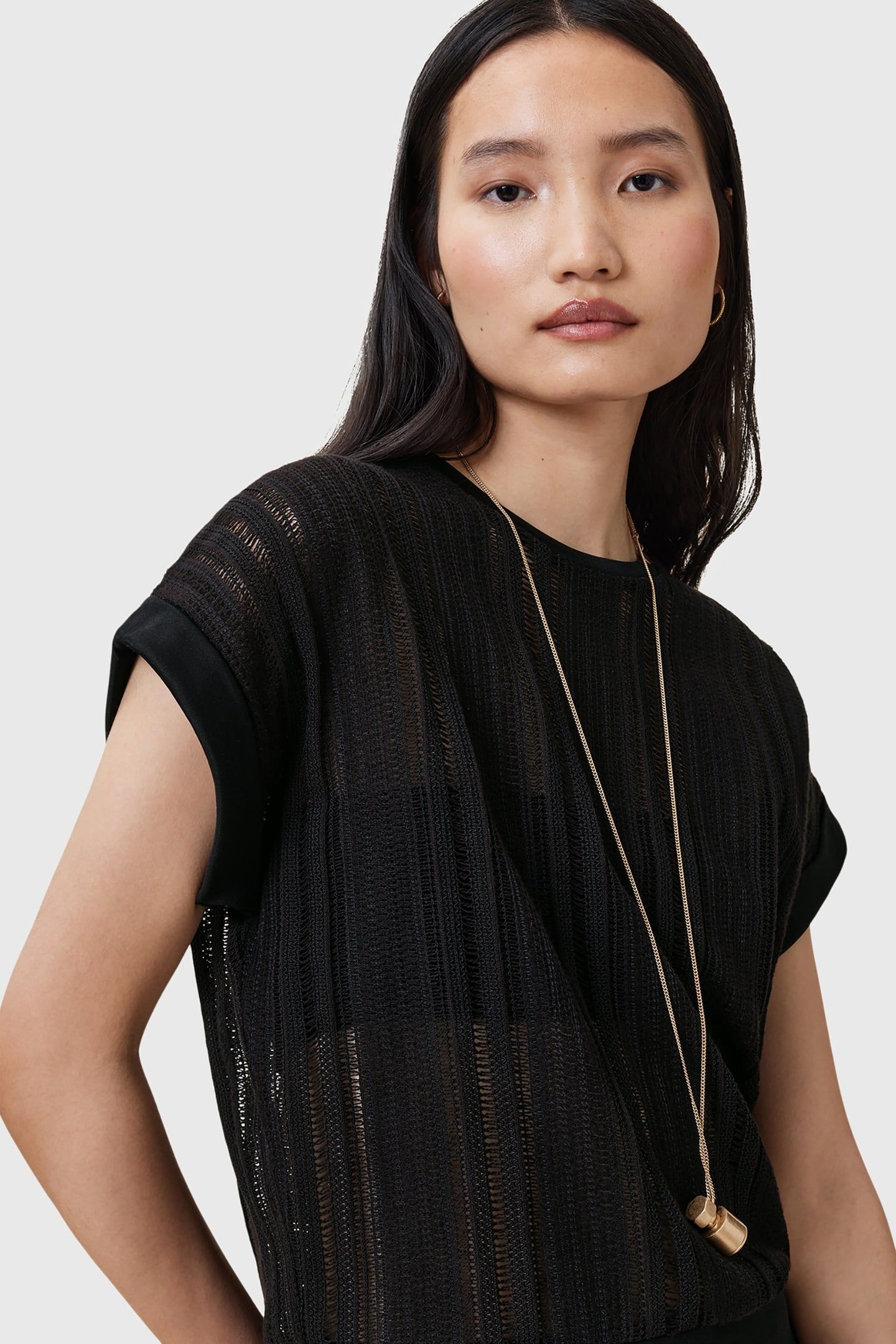 GIANA CROCHET TANK BLACK 4