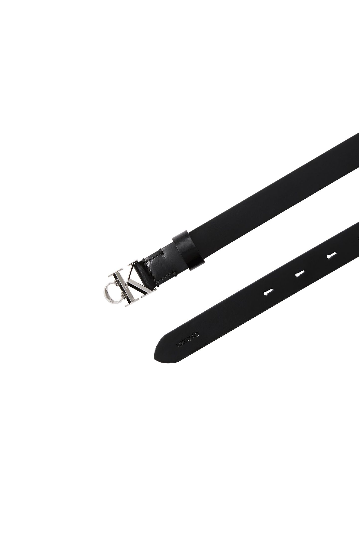 FACET BUCKLE SHINY STRAP BLACK/SHINY NICKEL 3