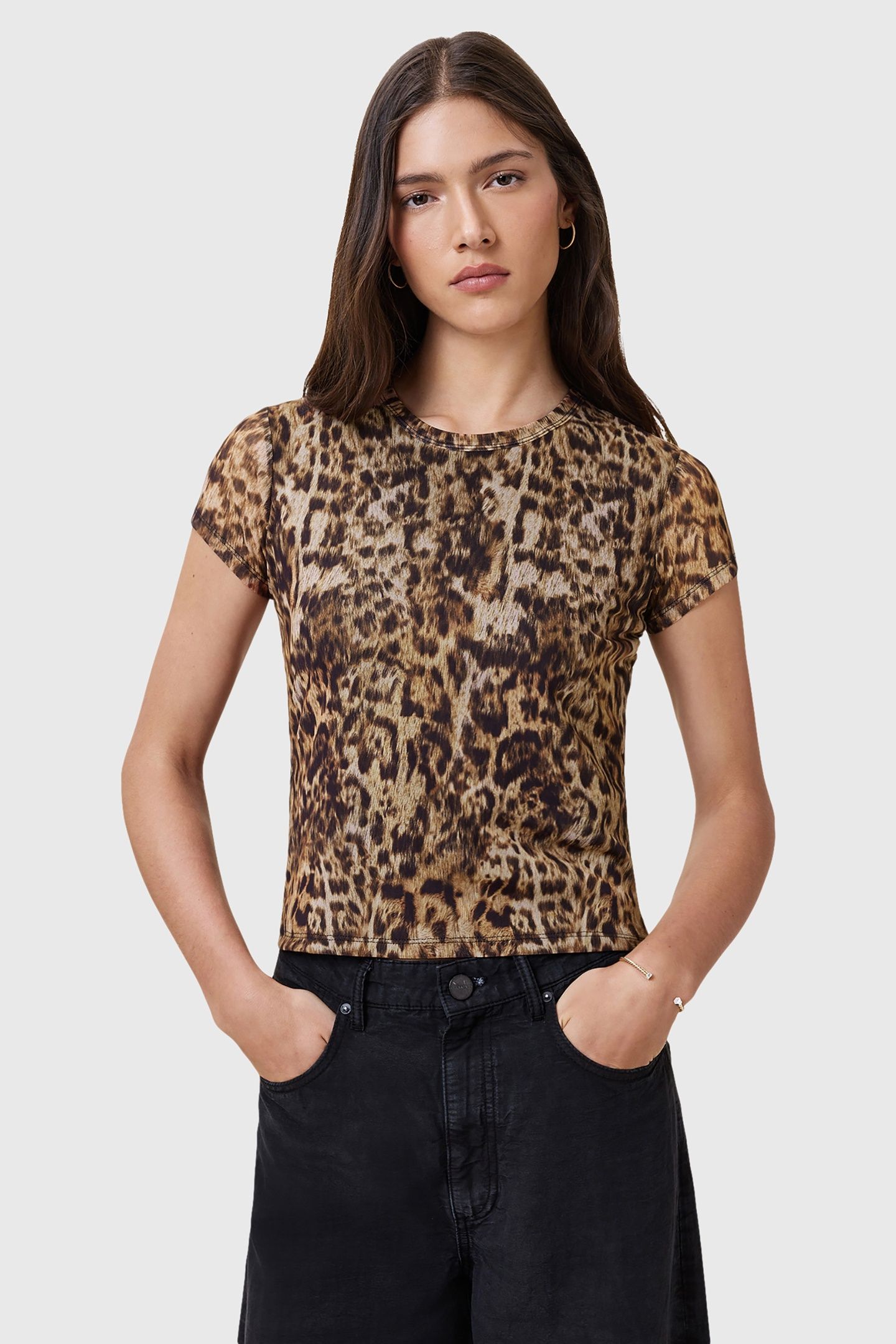 ELLIE MESH TEE EVIA GOLDEN BROWN 6