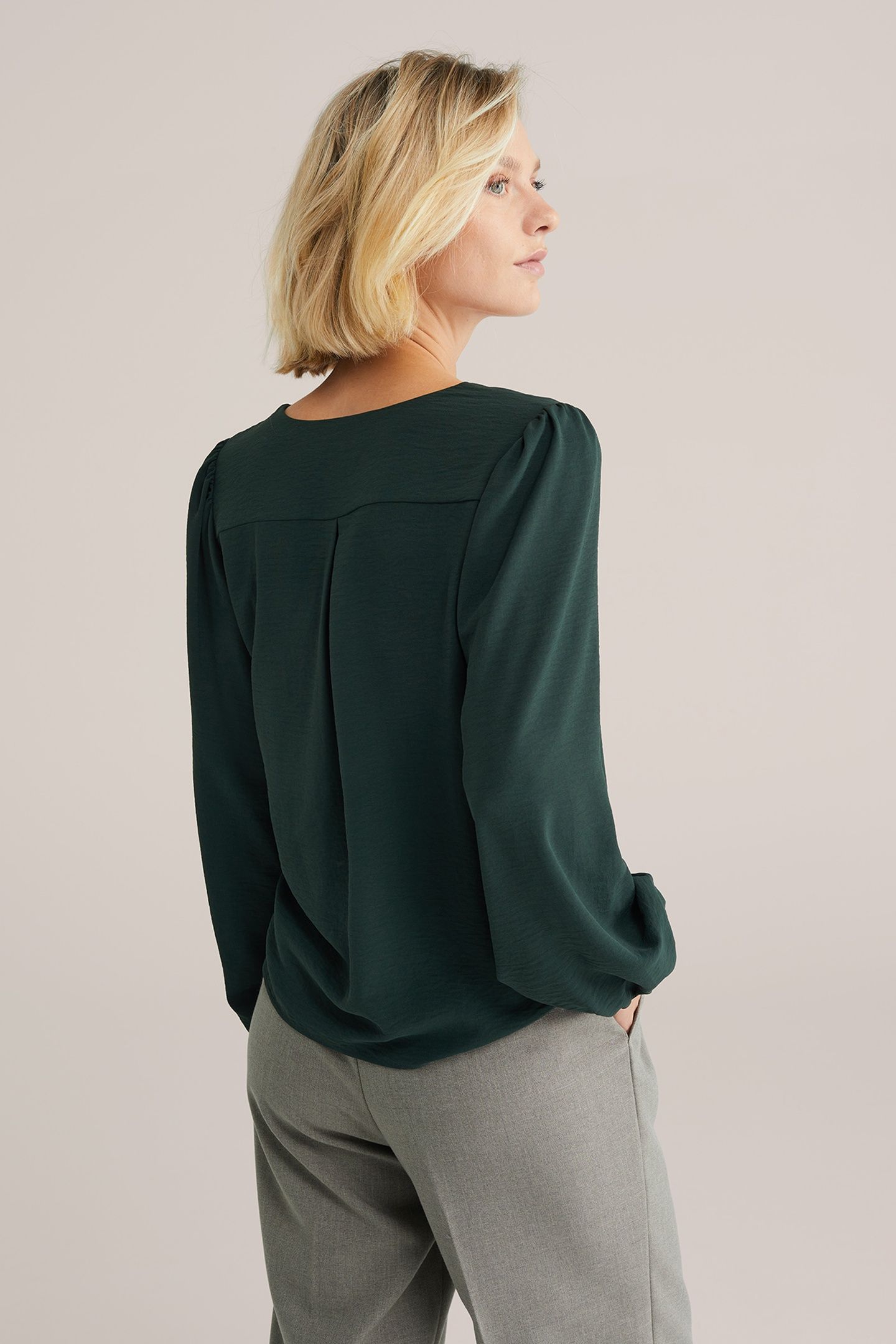 BLOUSE DARK GREEN 2