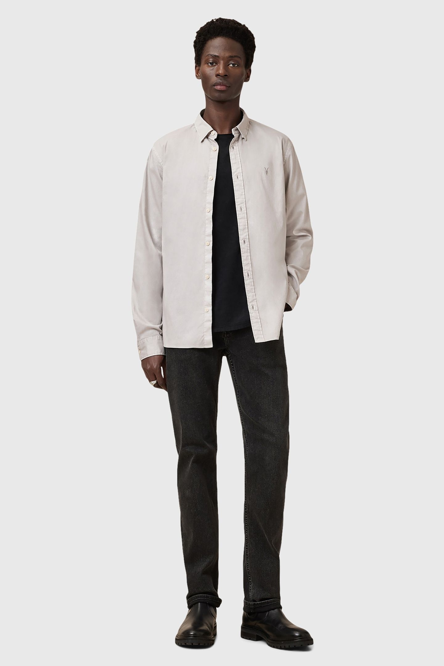 HAWTHORNE LS SHIRT CLOUDY GREY 4
