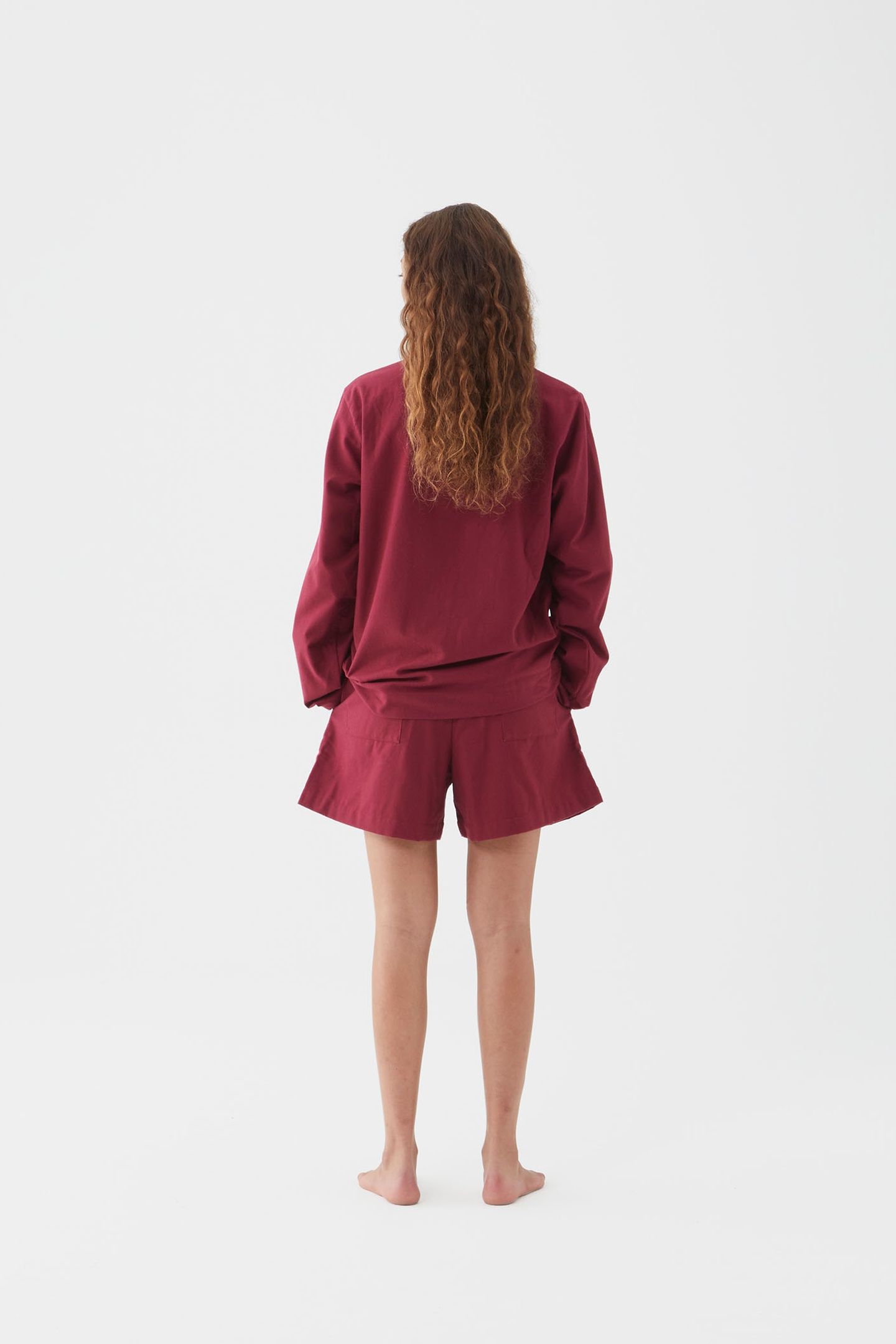 UNISEX FLANNEL, PYJAMAS SHORTS BEYOND RED 7