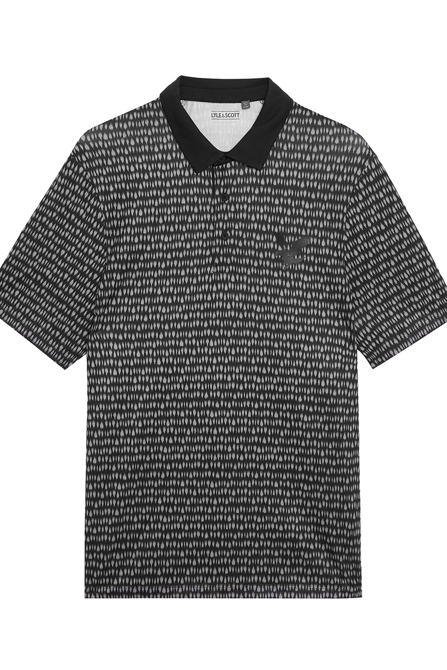 GOLF DIVOT POLO SHIRT JET BLACK 4