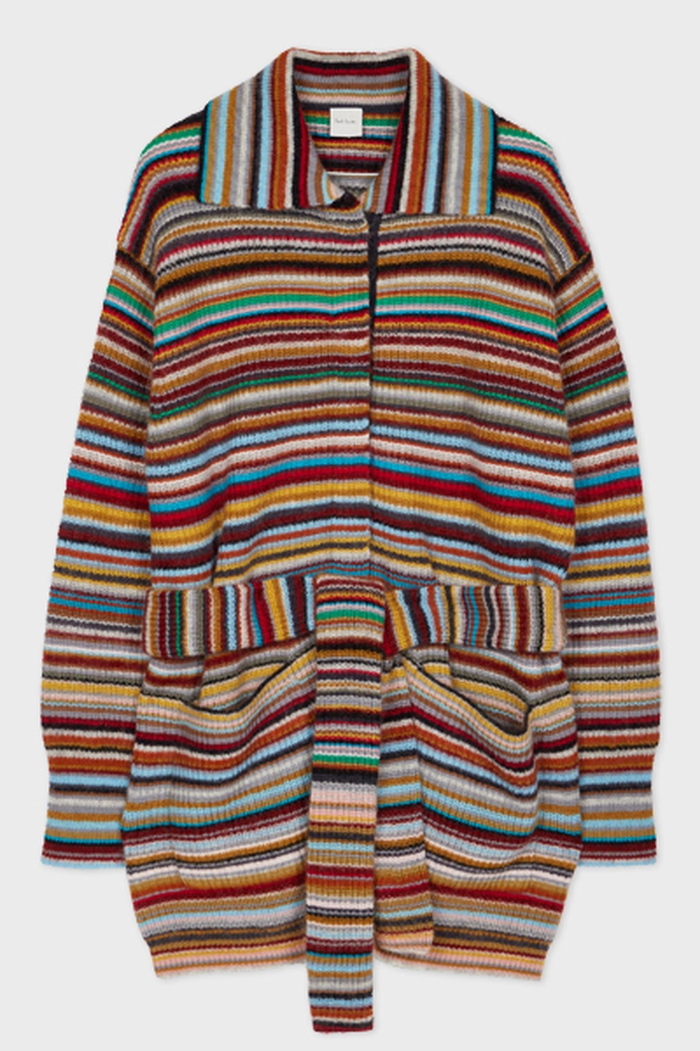 KNITTED MAXI CARDIGAN MULTI COLOURED 4